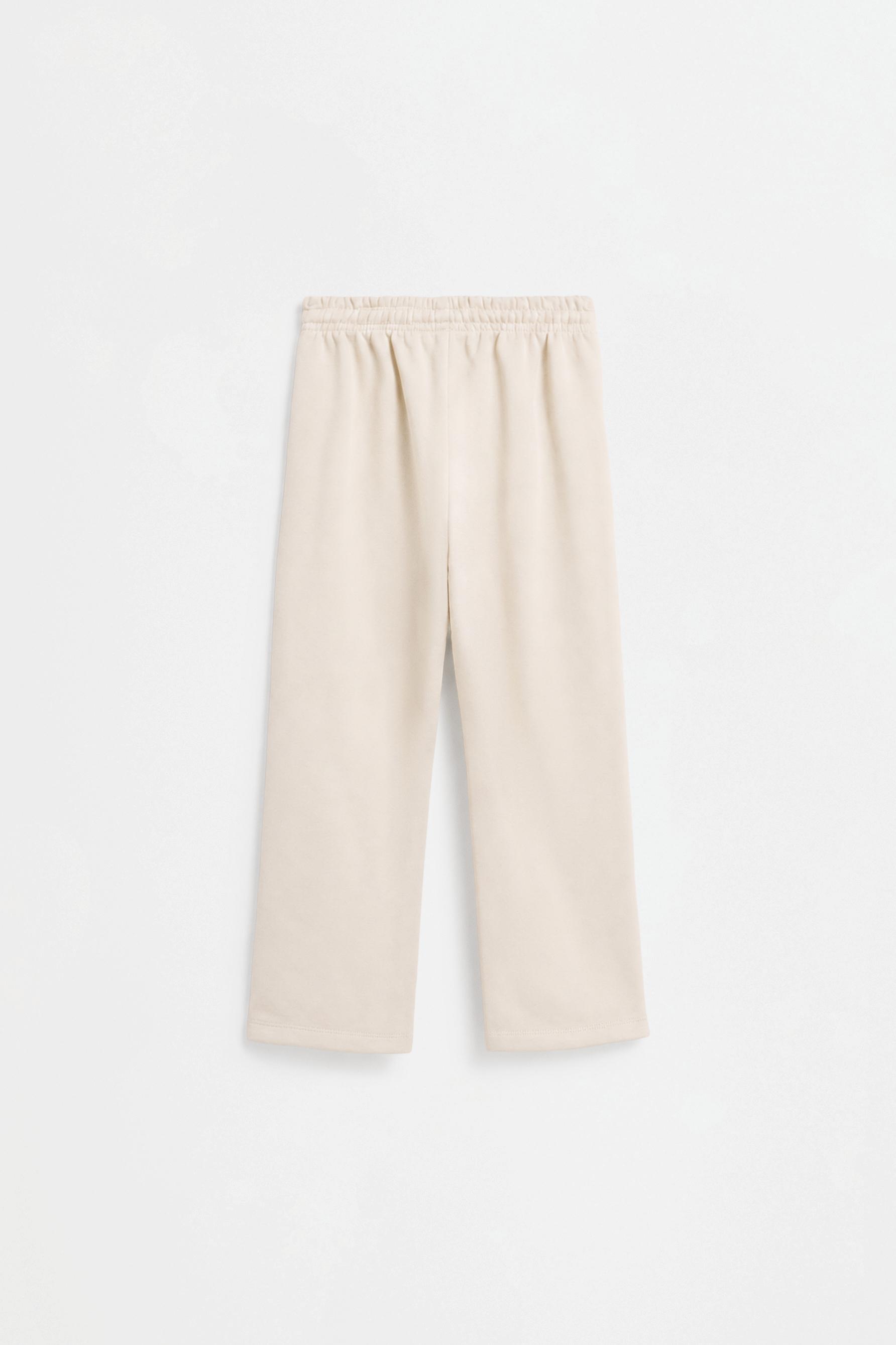 Straight plush trousers — BUTTER