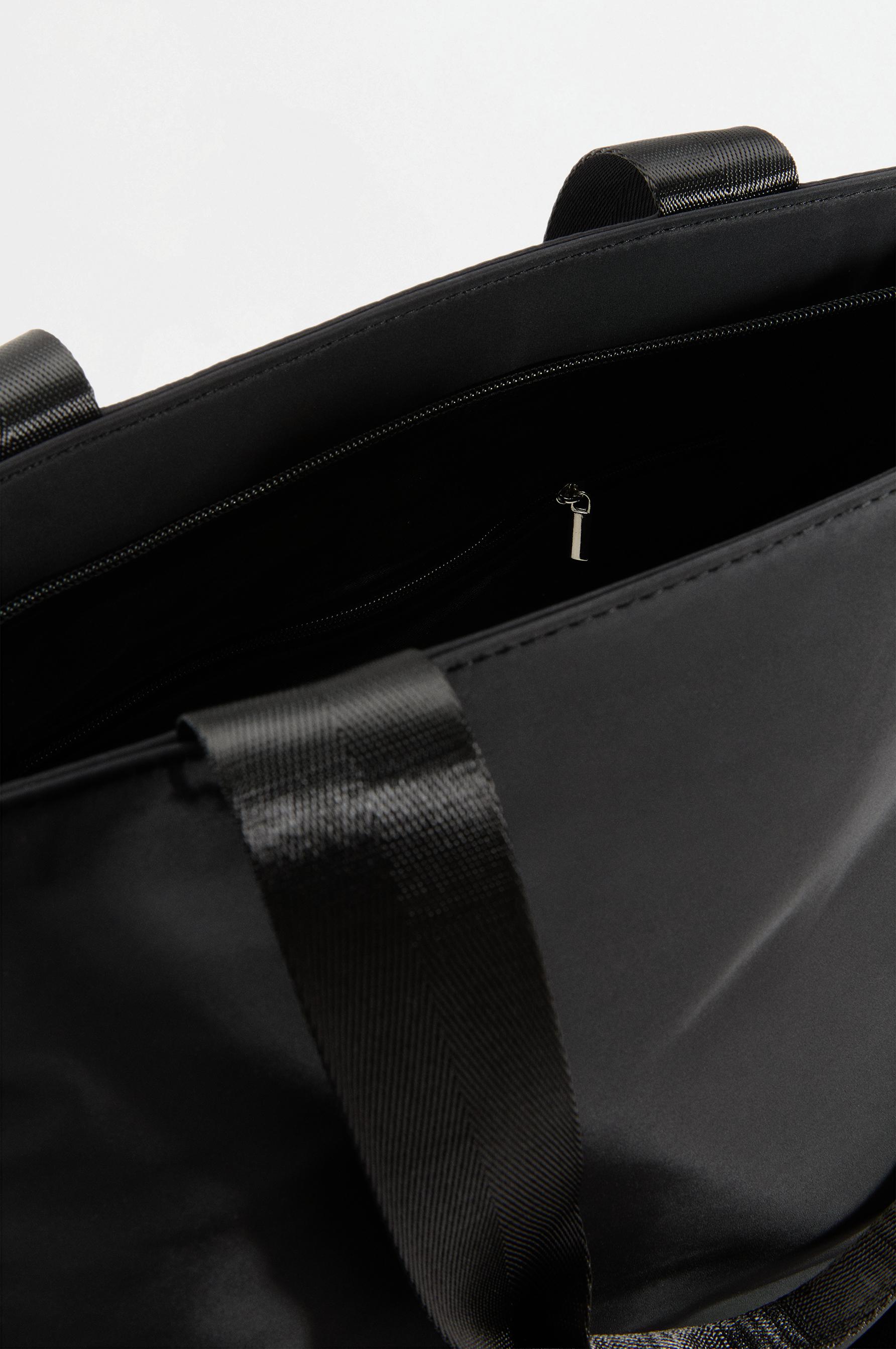 Flap shoulder bag — BLACK
