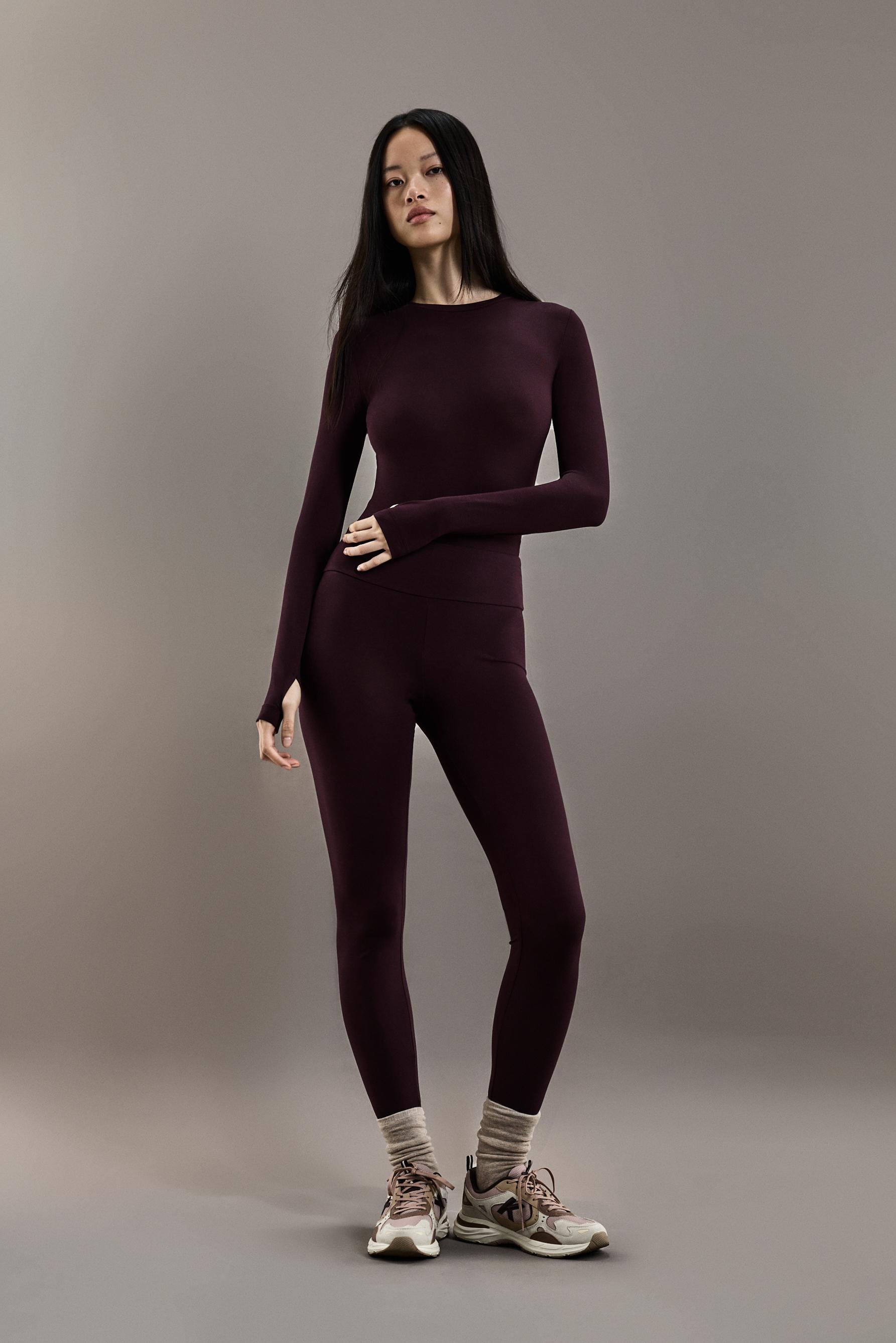 LIGHTWEIGHT thermal insulation bodysuit (-4ºC to 9ºC) — DARK BURGUNDY