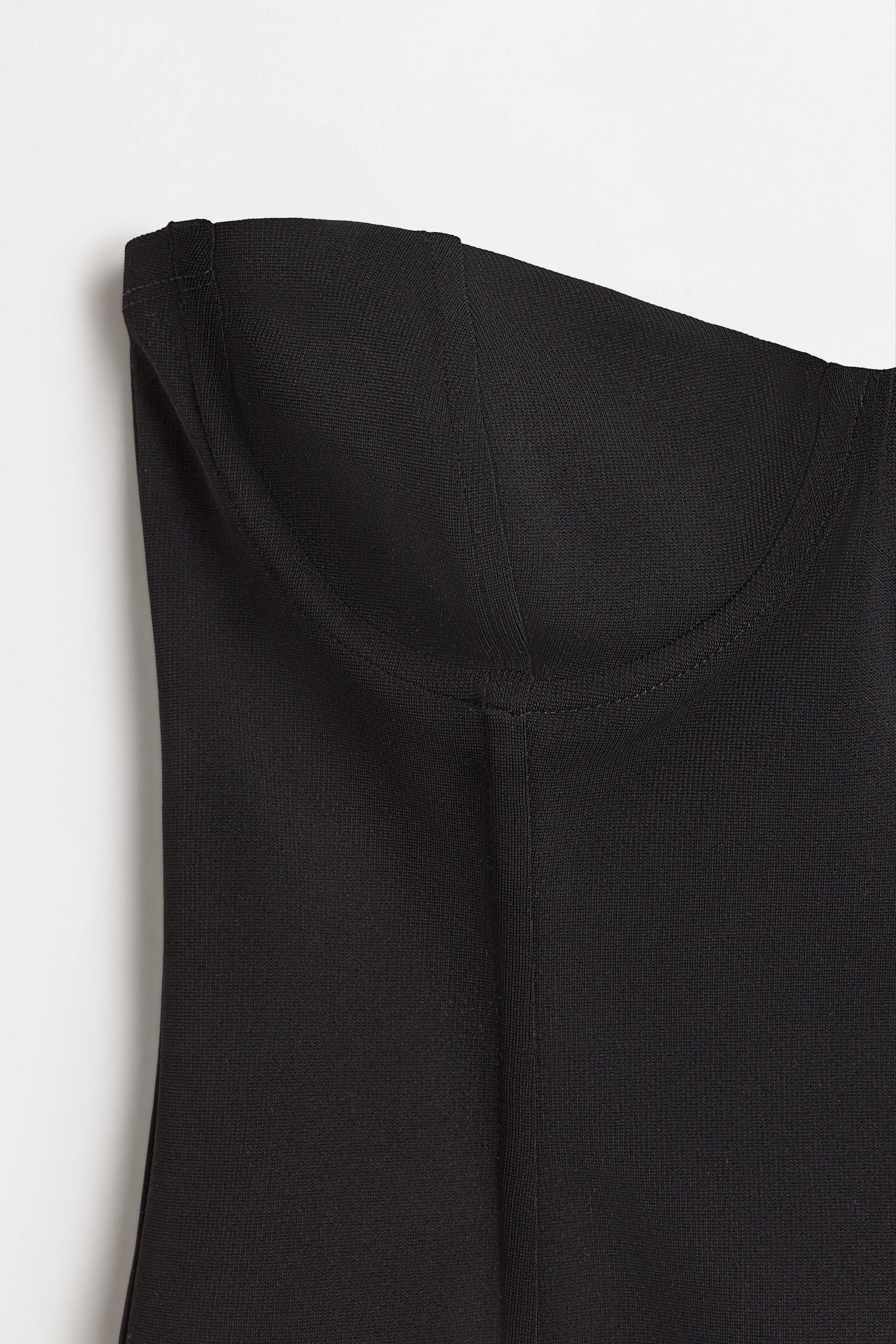 Bustier top — BLACK