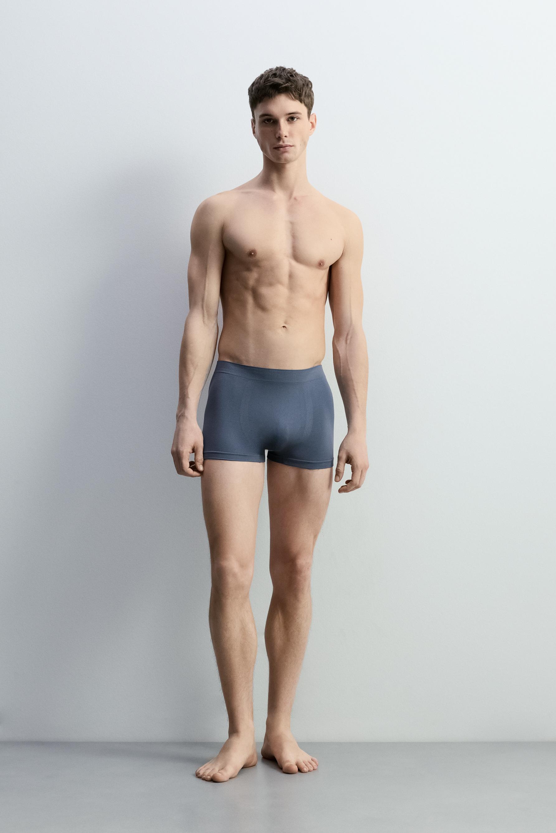 Pack of 3 seamless boxers — BLUE