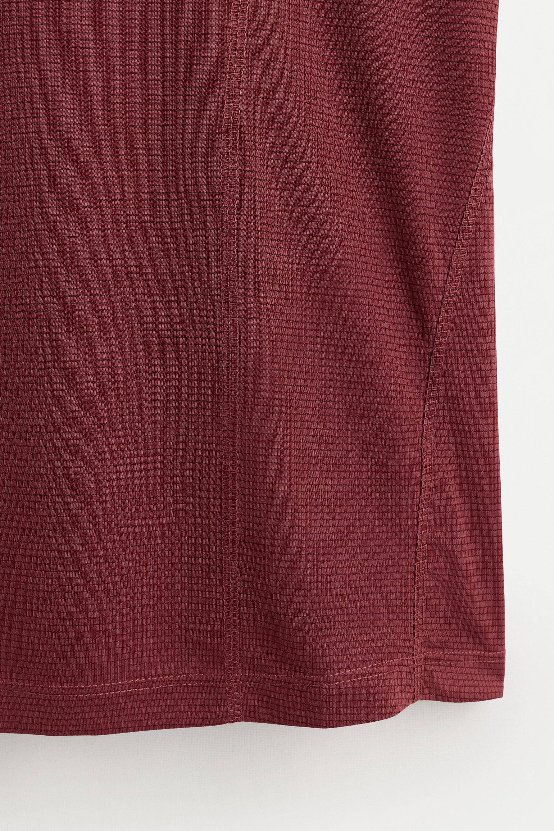 Seamed sports T-shirt — DARK PINK