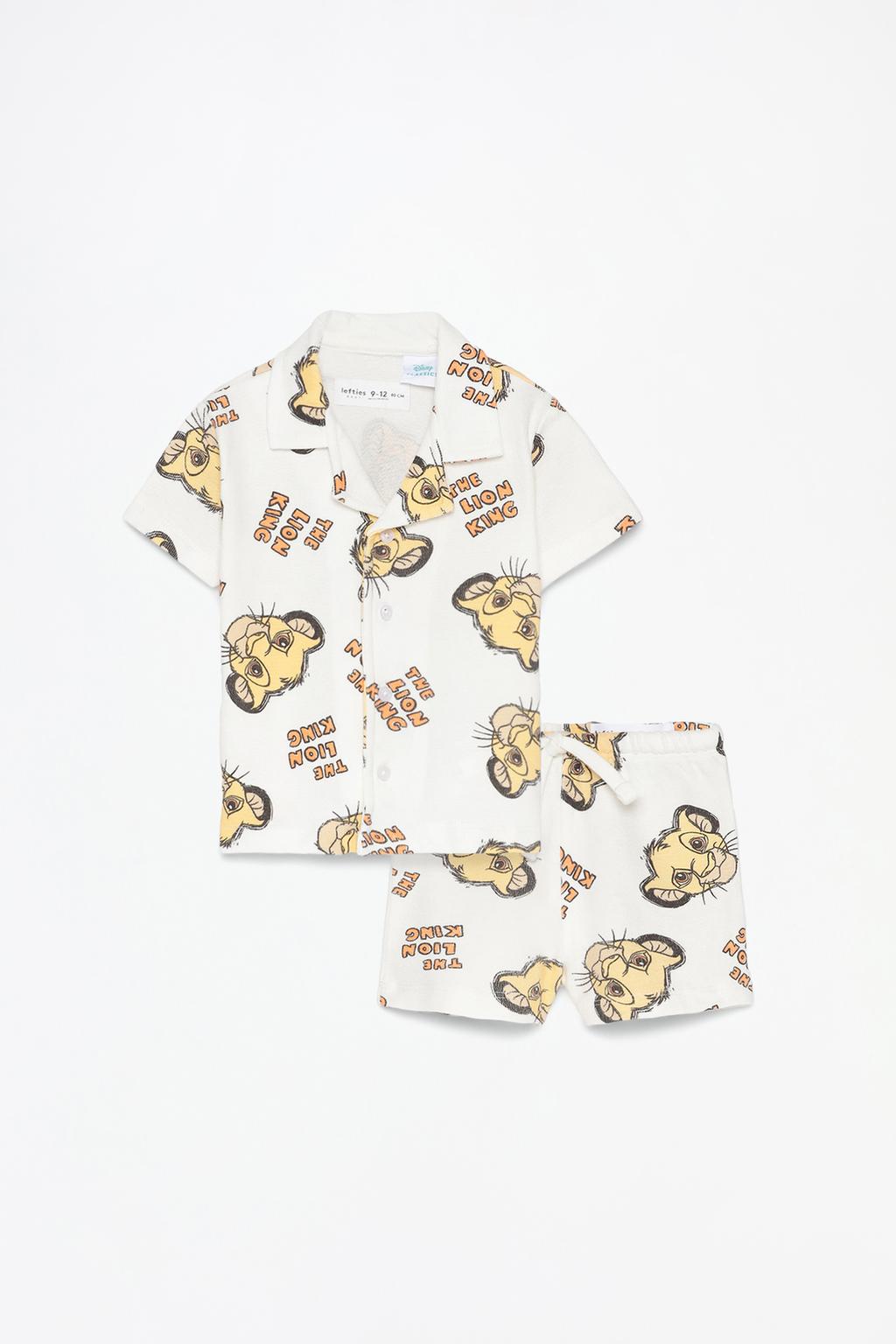 The Lion King ©Disney rustic shirt and Bermuda shorts co-ord