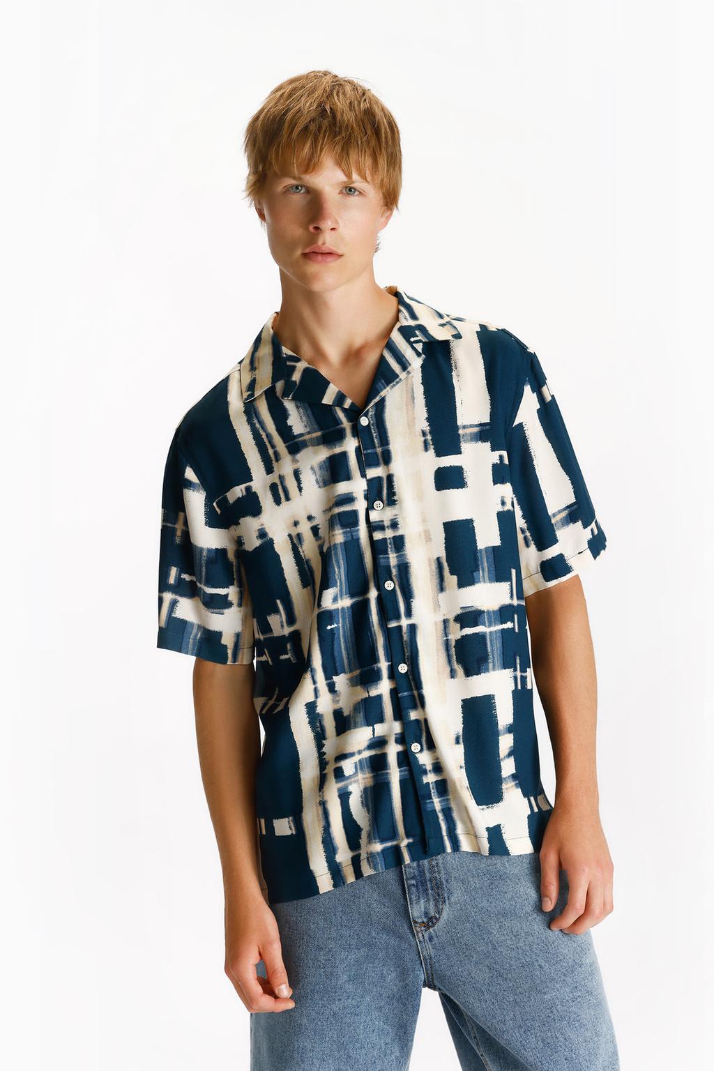 Camisa resort estampada