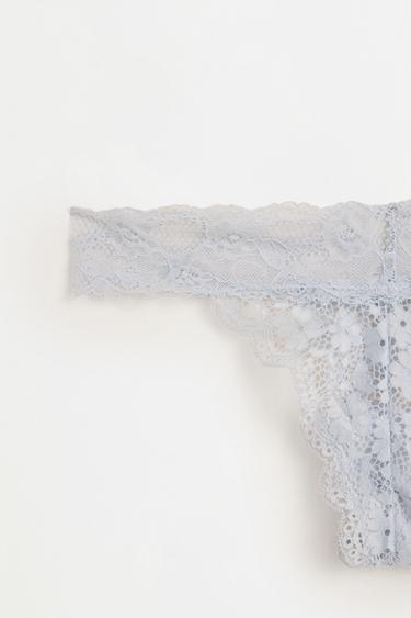 Lace thong — SKY BLUE 7