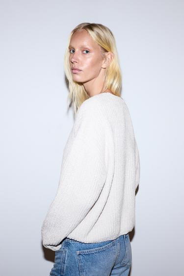 Chenille sweater — ECRU 4