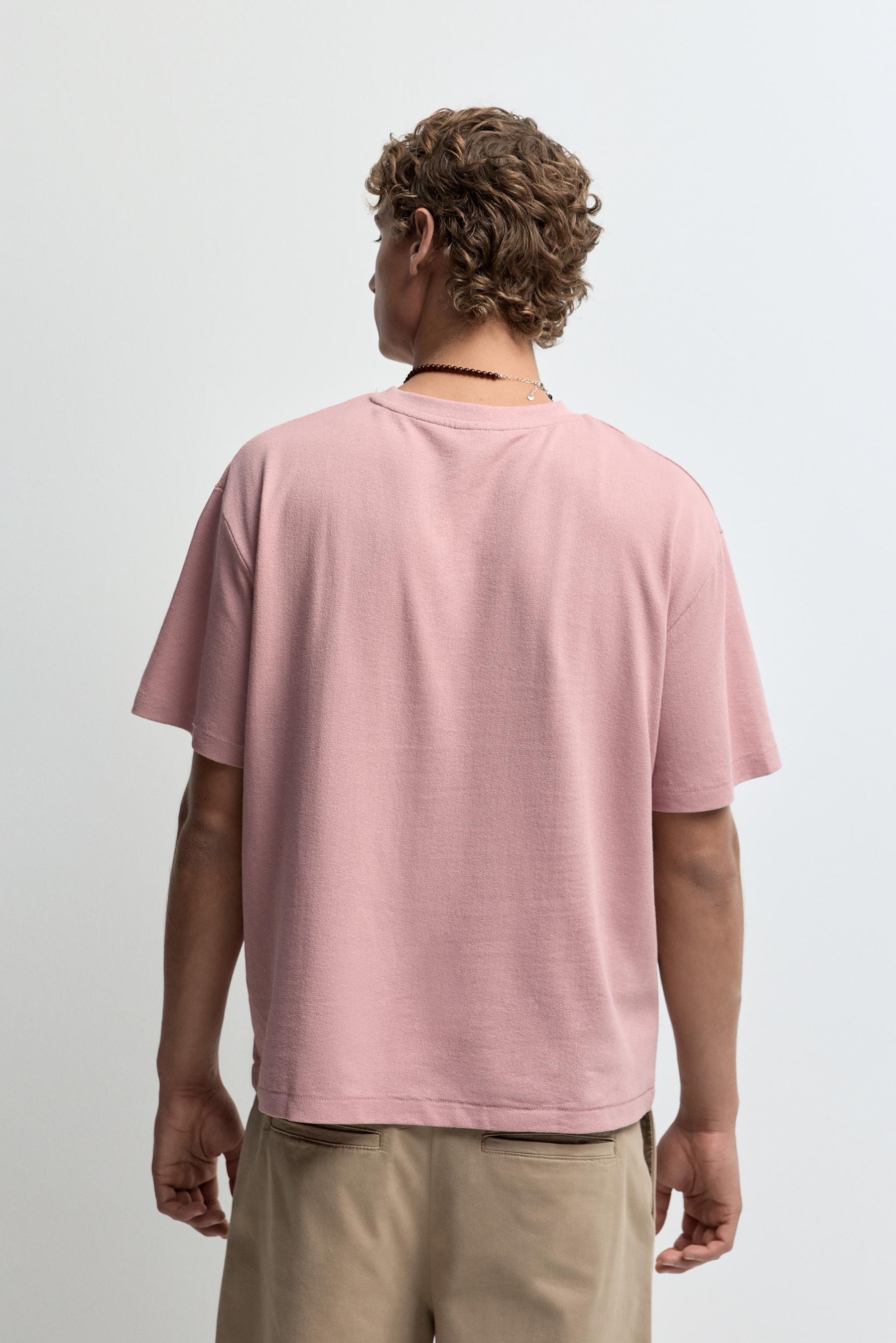 Embroidered T-shirt — PINK