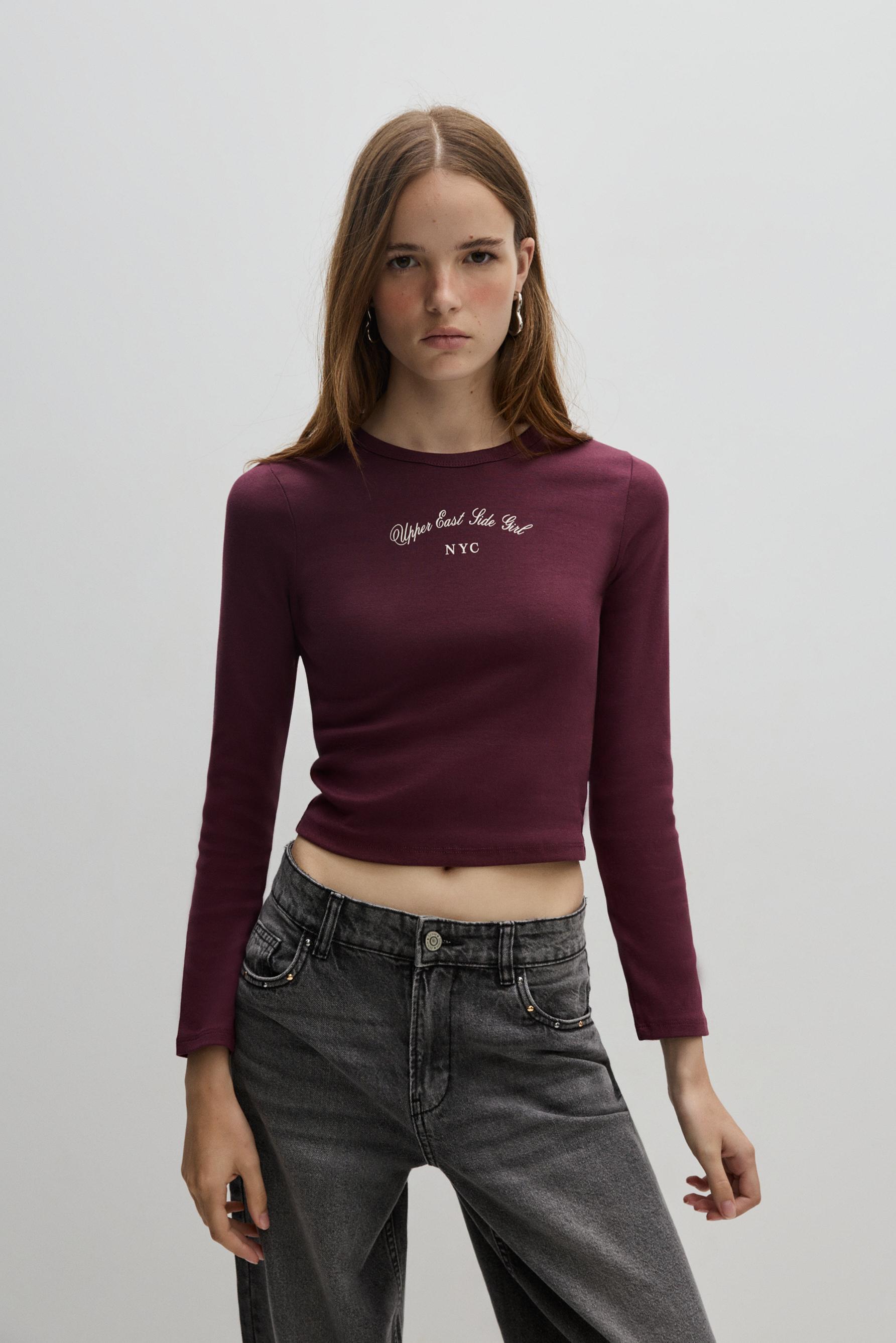 Camiseta manga larga print