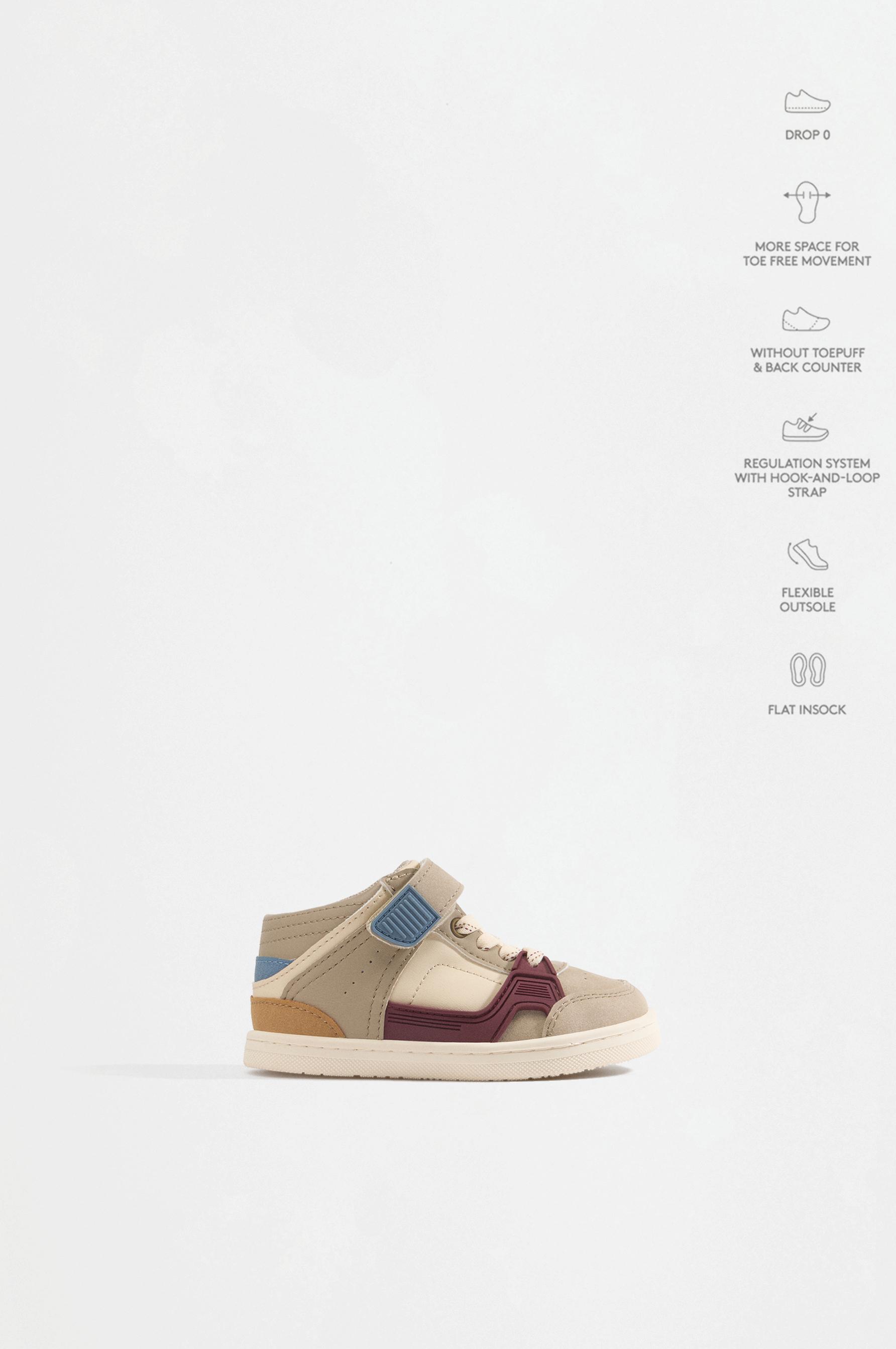 High-top sneaker — BEIGE