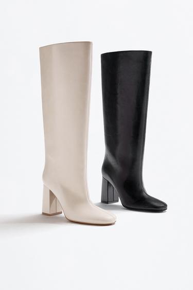 Knee-high heeled boots — BLACK 5