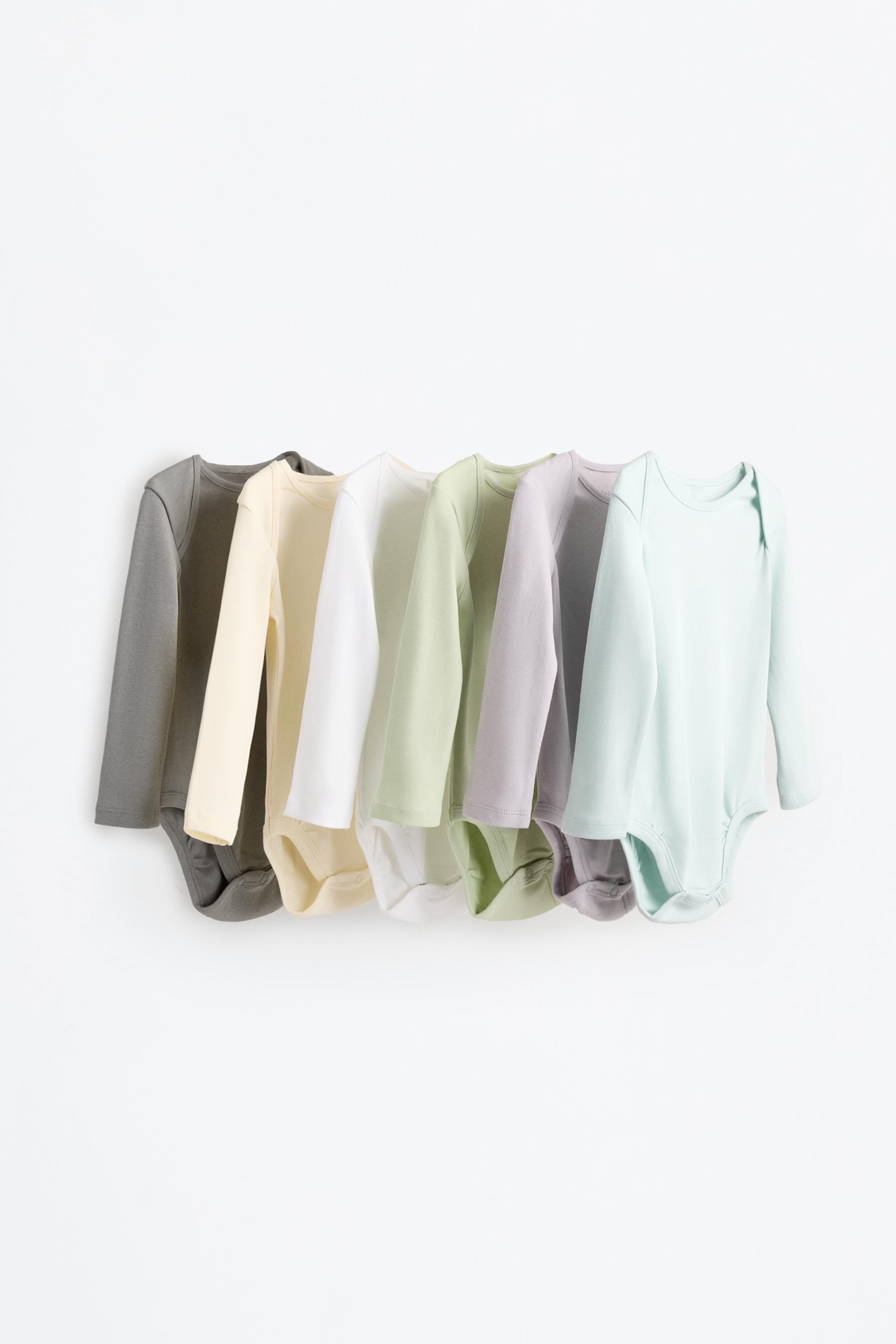 Pack of 6 plain bodysuits — VIOLET