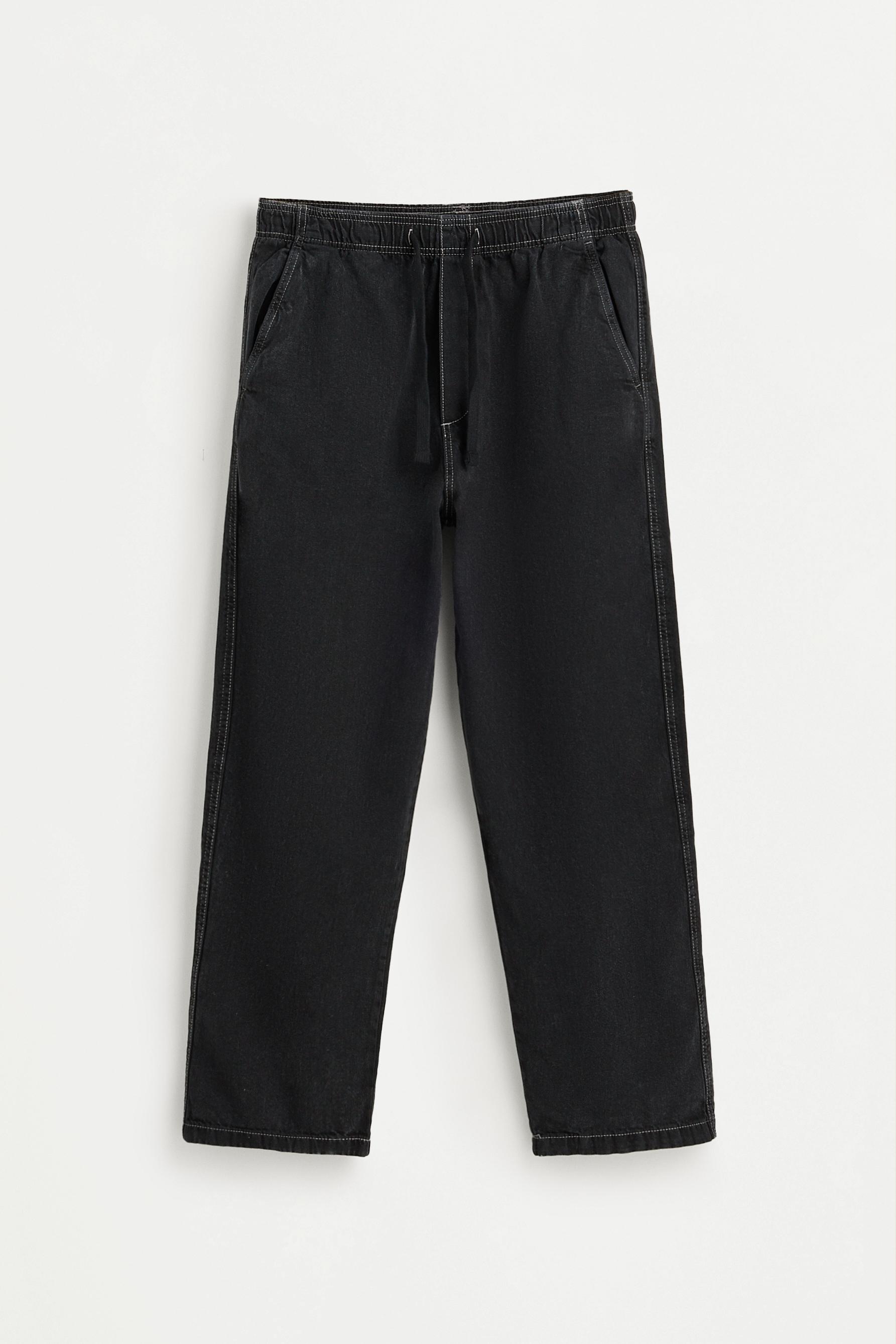 Baggy jogger jeans — BLACK