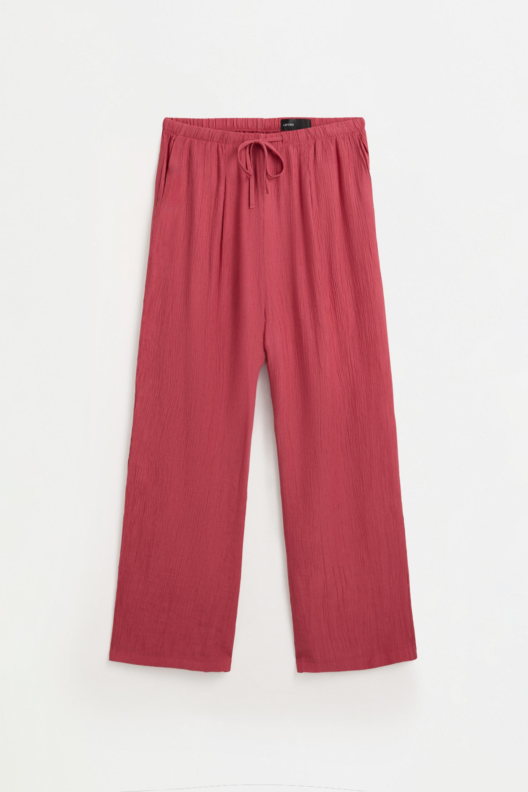 Textured jogging trousers — PALE MAROON