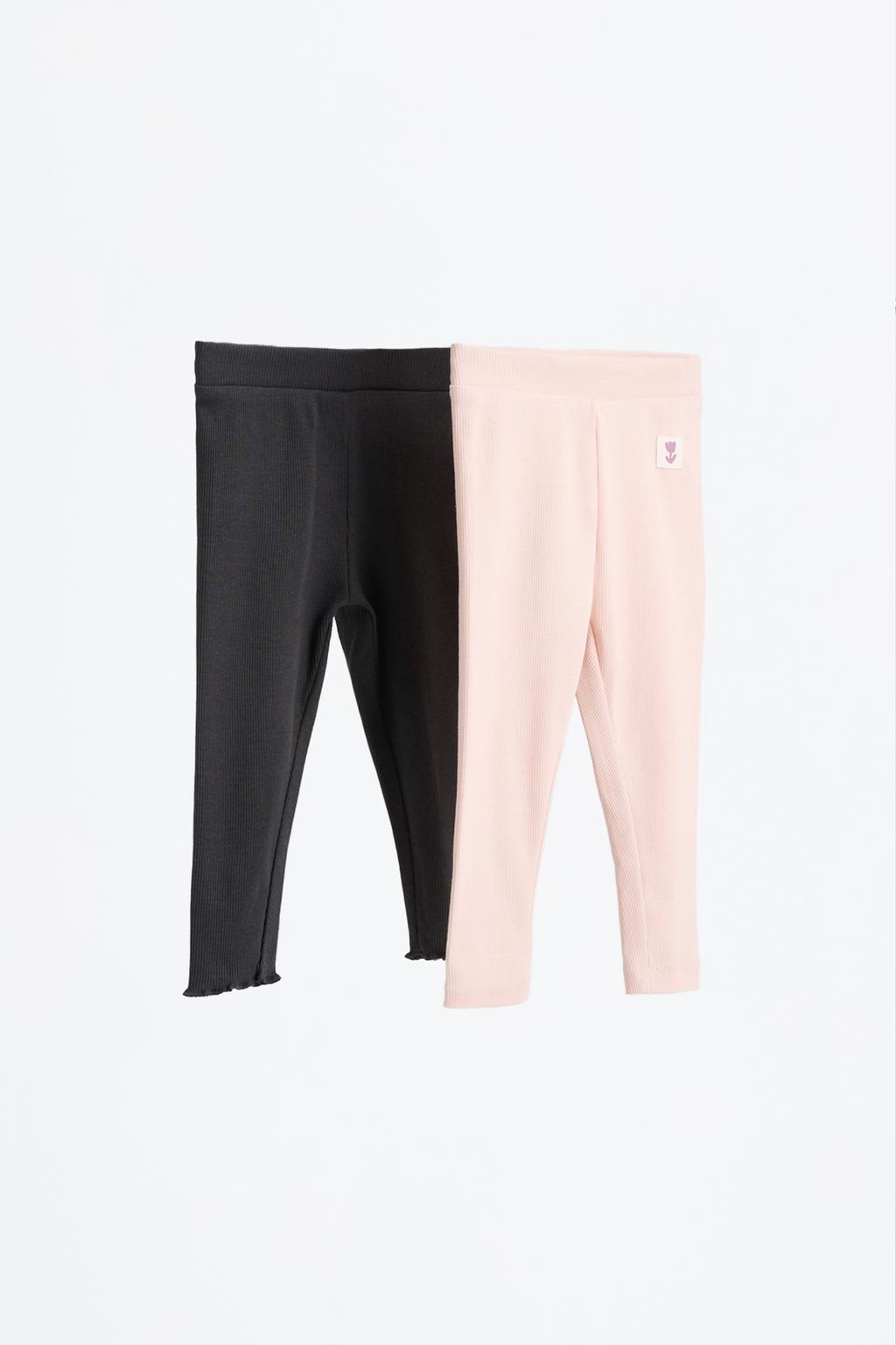 Pack de 2 leggings canalé