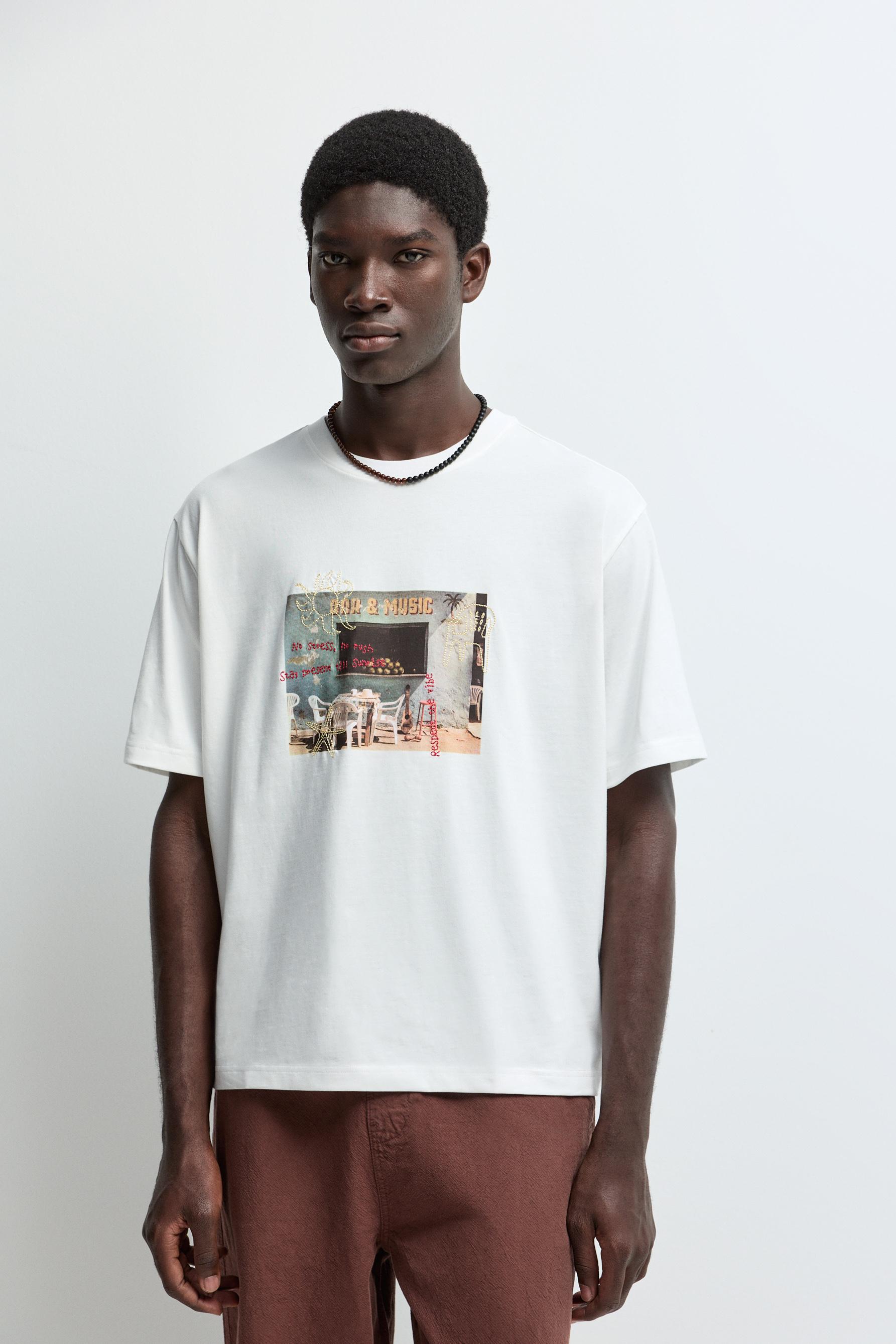 Printed T-shirt - T-shirts - CLOTHING - Man | LEFTIES Qatar