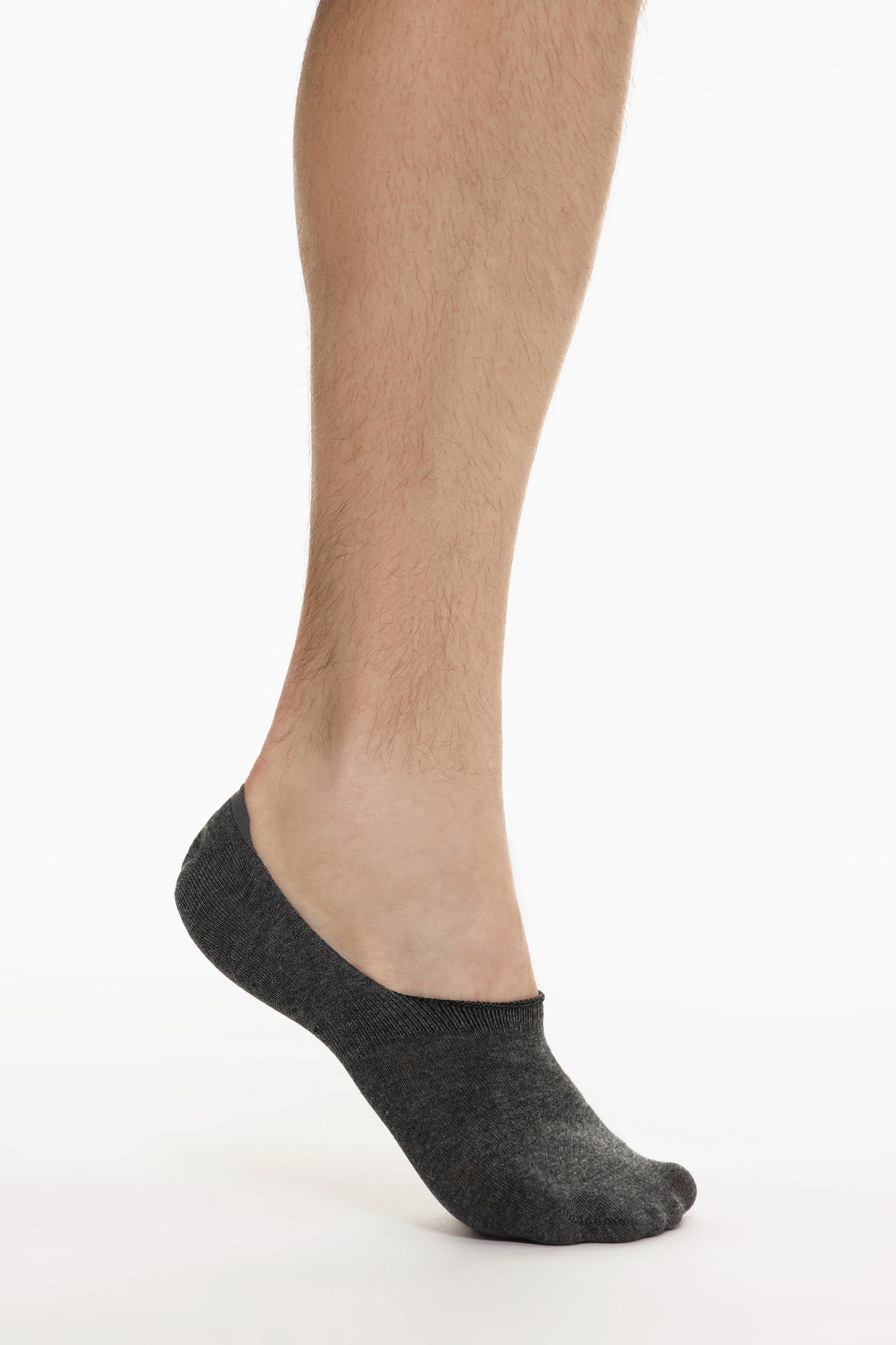 Basic No-Show Socks (5-Pack) — GREY