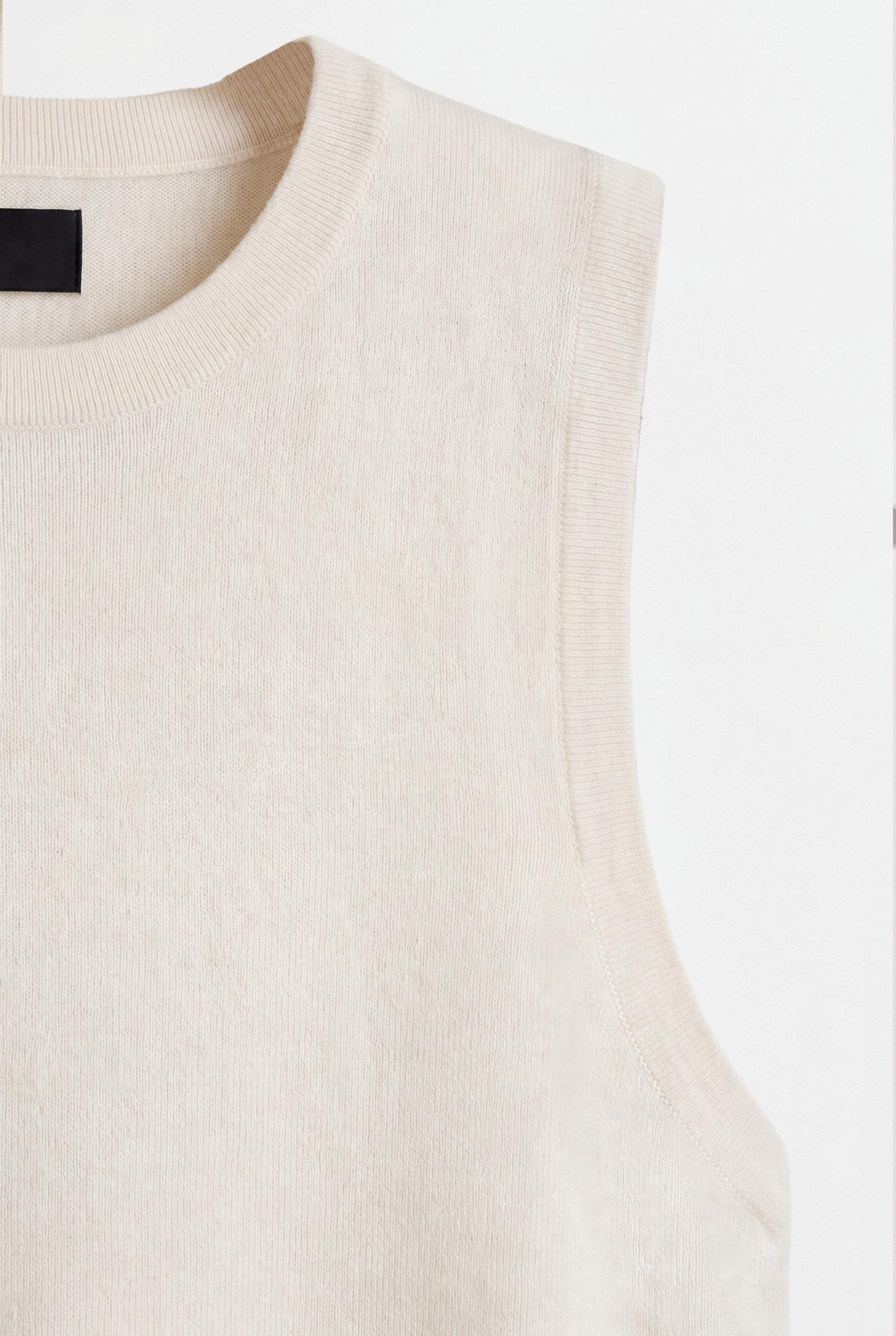 Knit tank top — OFF WHITE