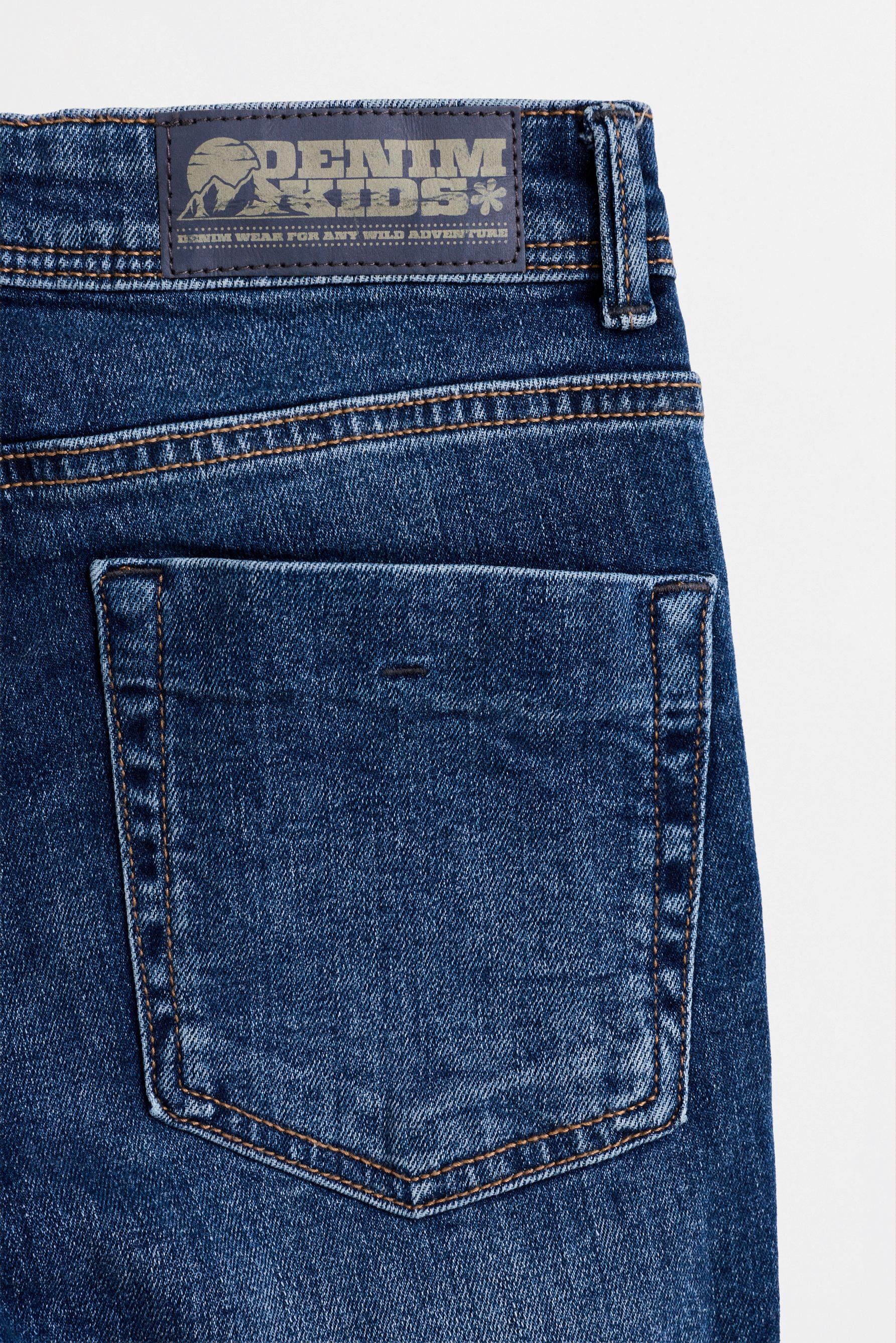 Faded skinny jeans — DARK BLUE