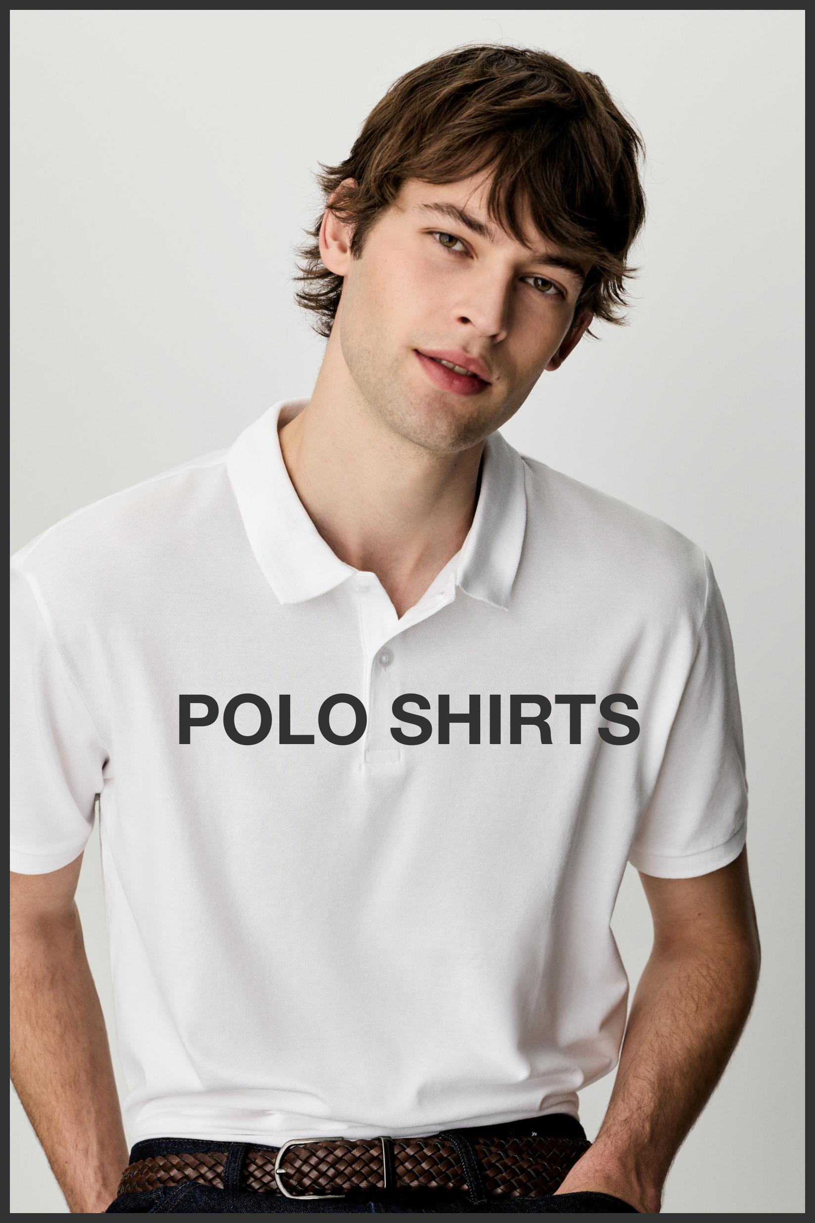 Basic polo shirt — WHITE