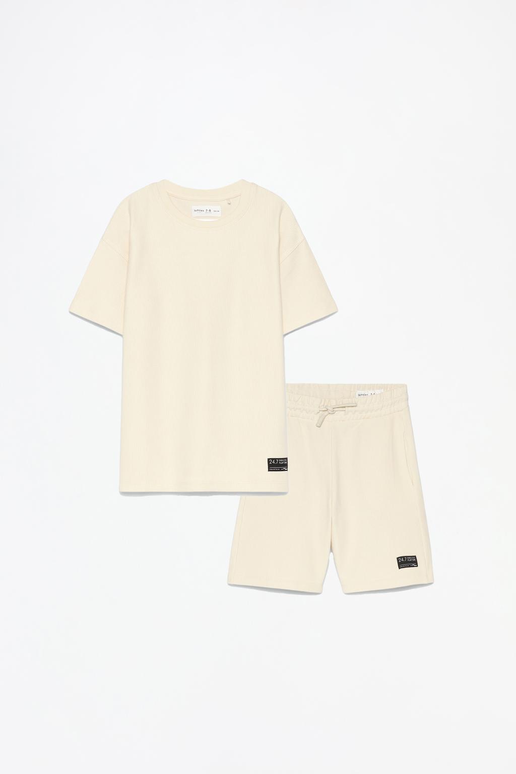 Ottoman T-shirt and Bermuda shorts co-ord