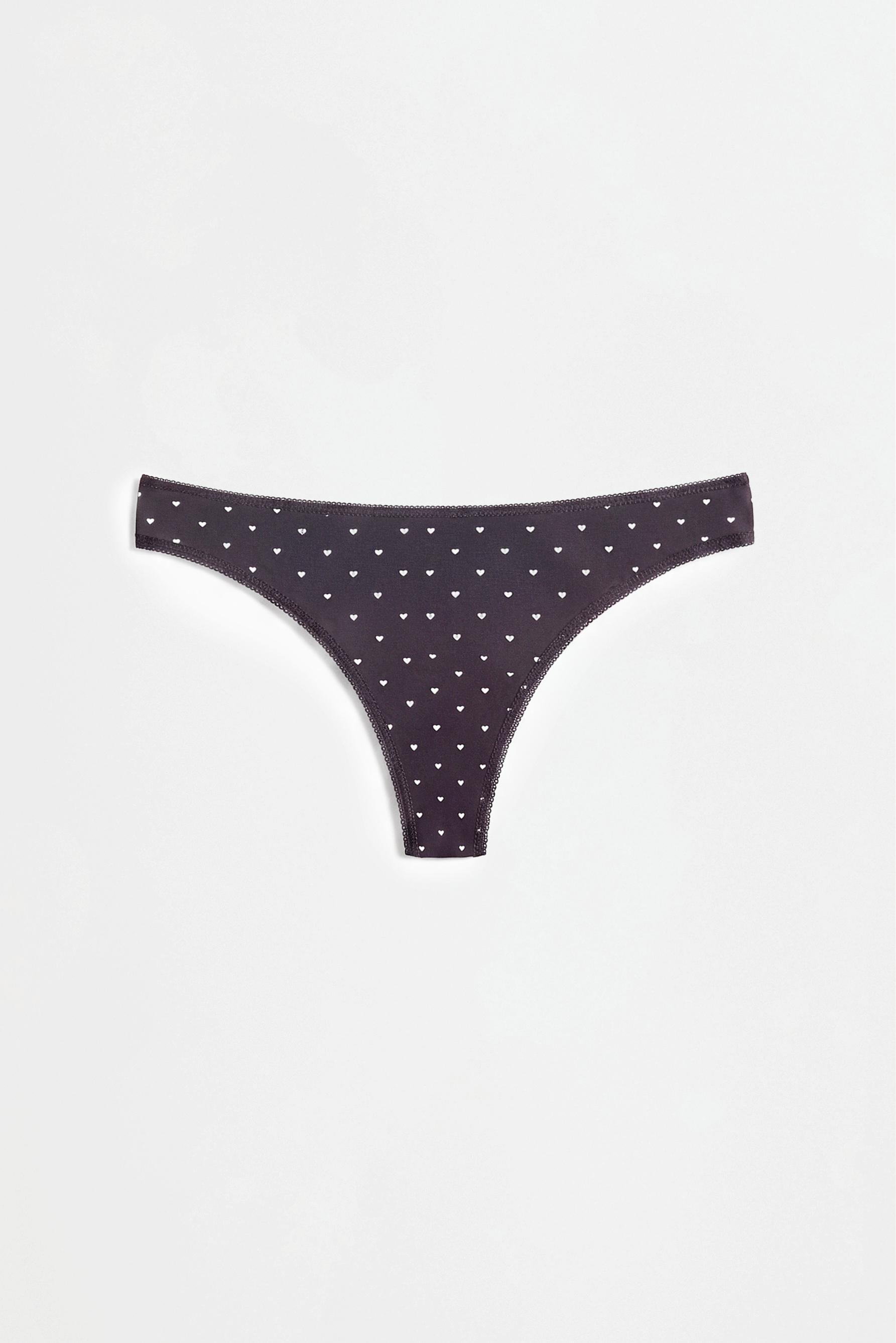 Pack 7 cotton thongs — RED