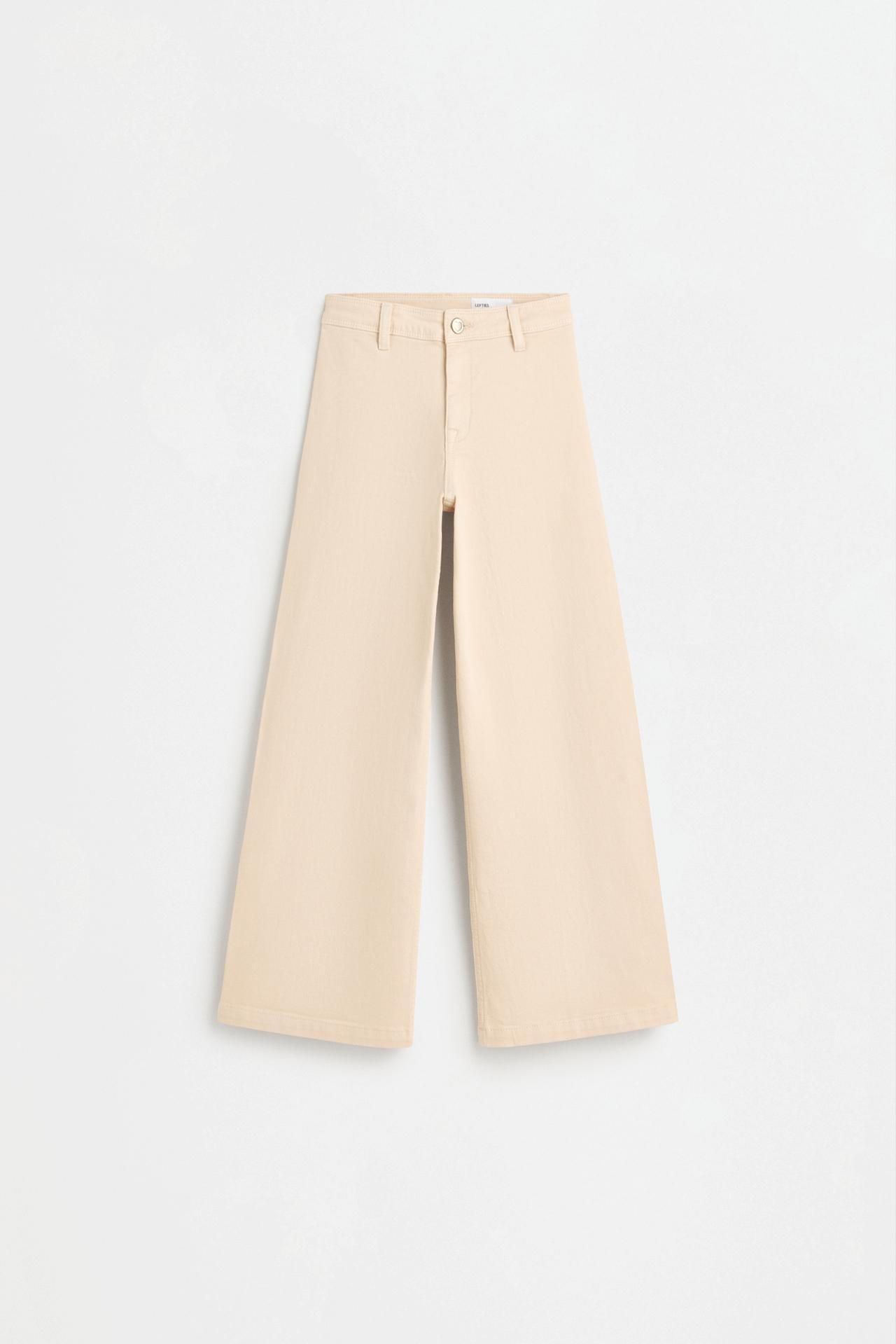 Wide-leg marine jeans — SAND