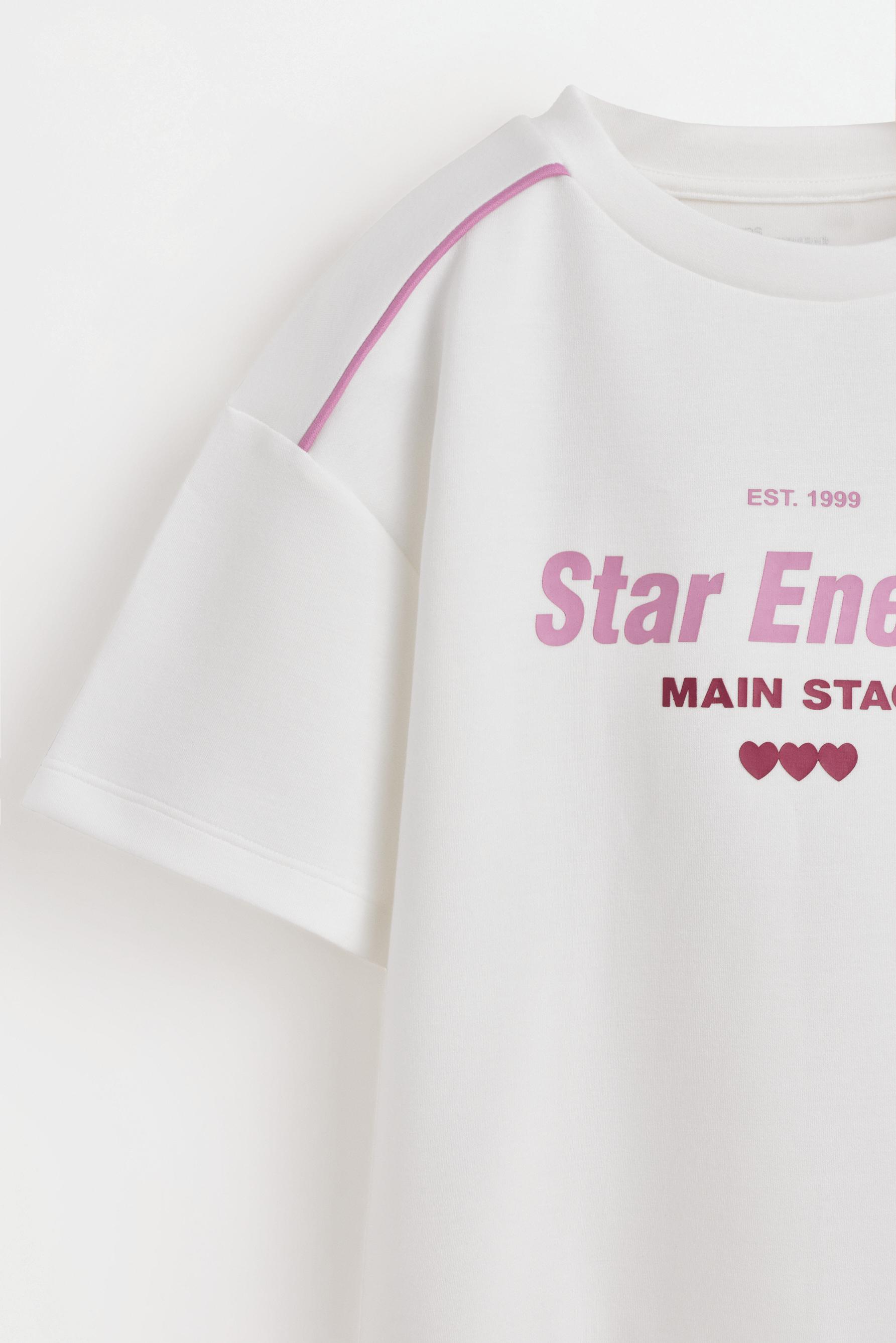 Viscose sports T-shirt — WHITE