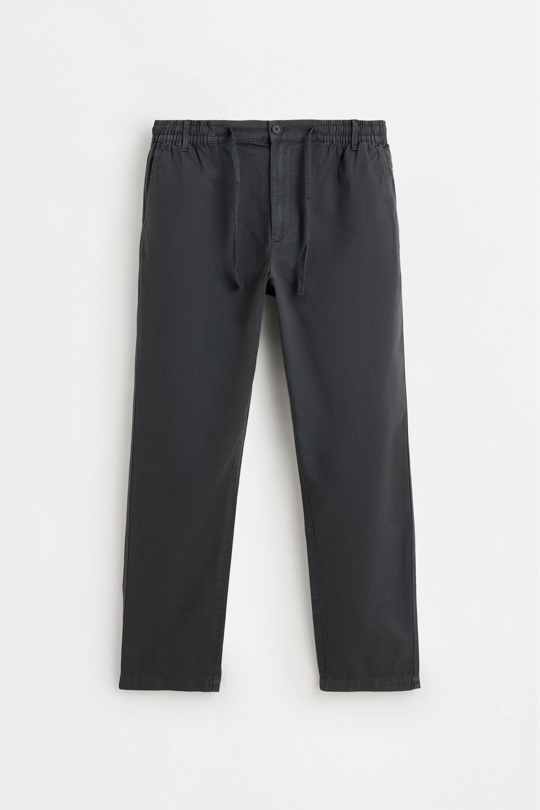Linen blend joggers — ANTHRACITE GREY