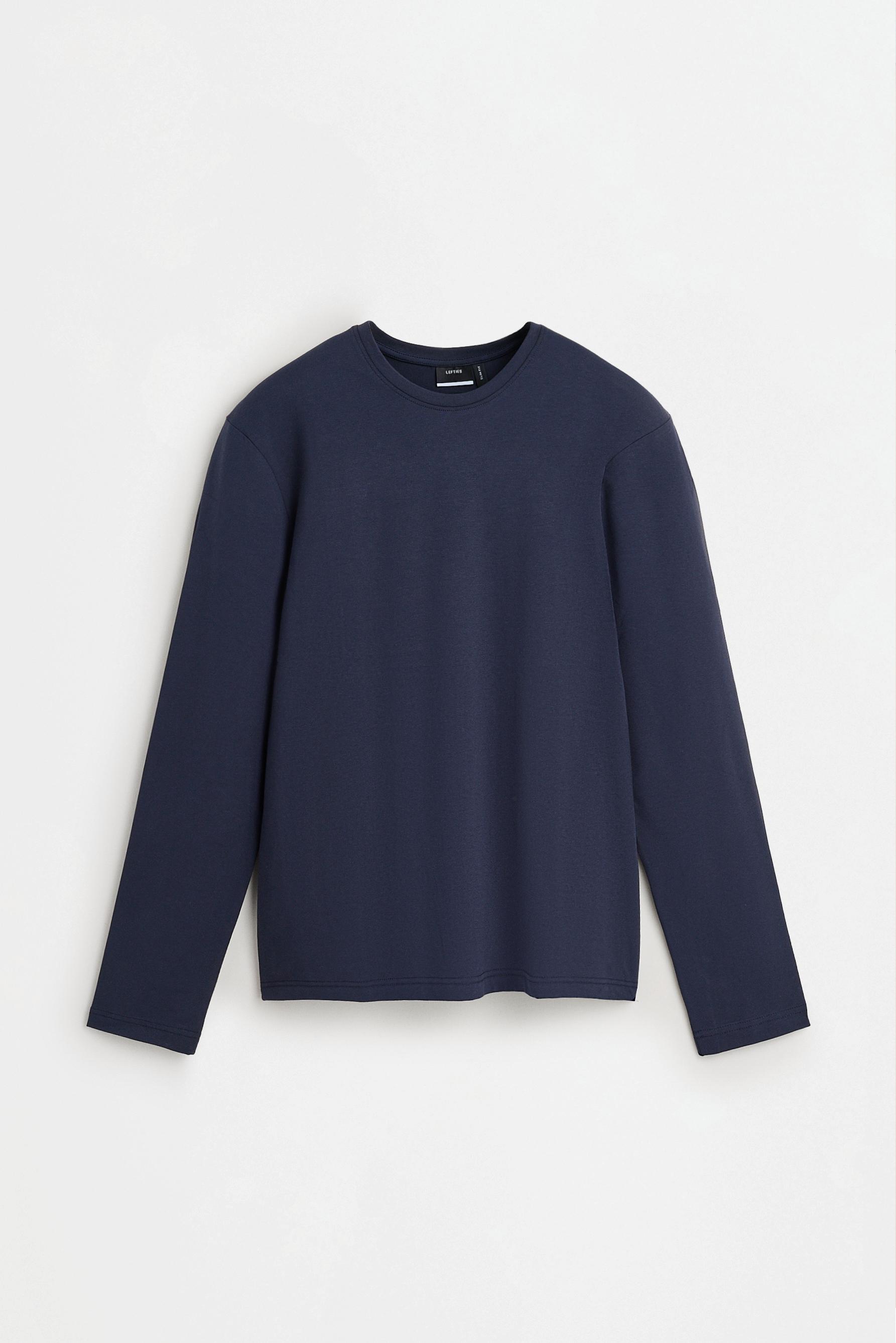 Basic long sleeve T-shirt — NAVY