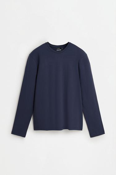 Basic long sleeve T-shirt — NAVY 6