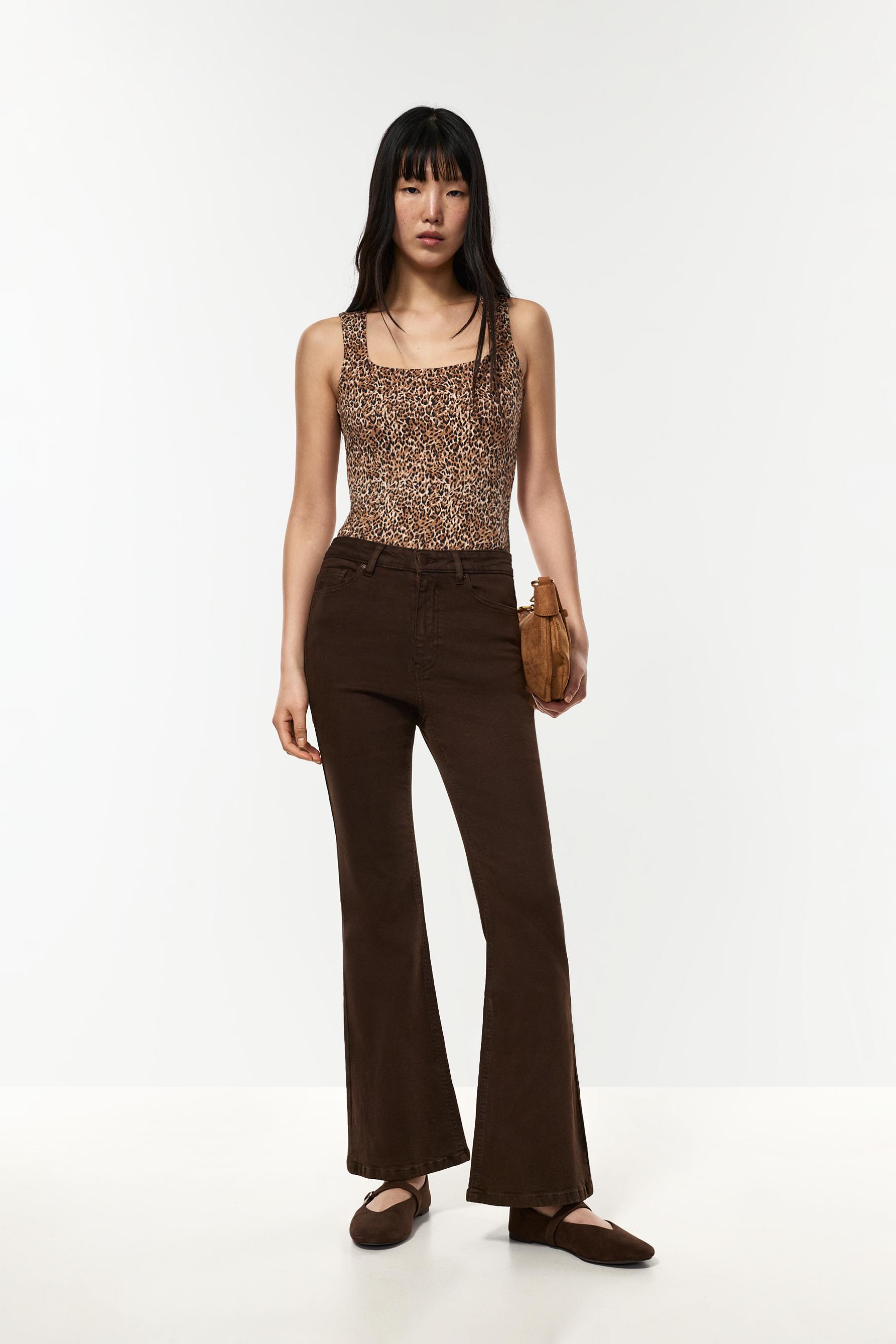Polyamide strap bodysuit — LEOPARD PRINT