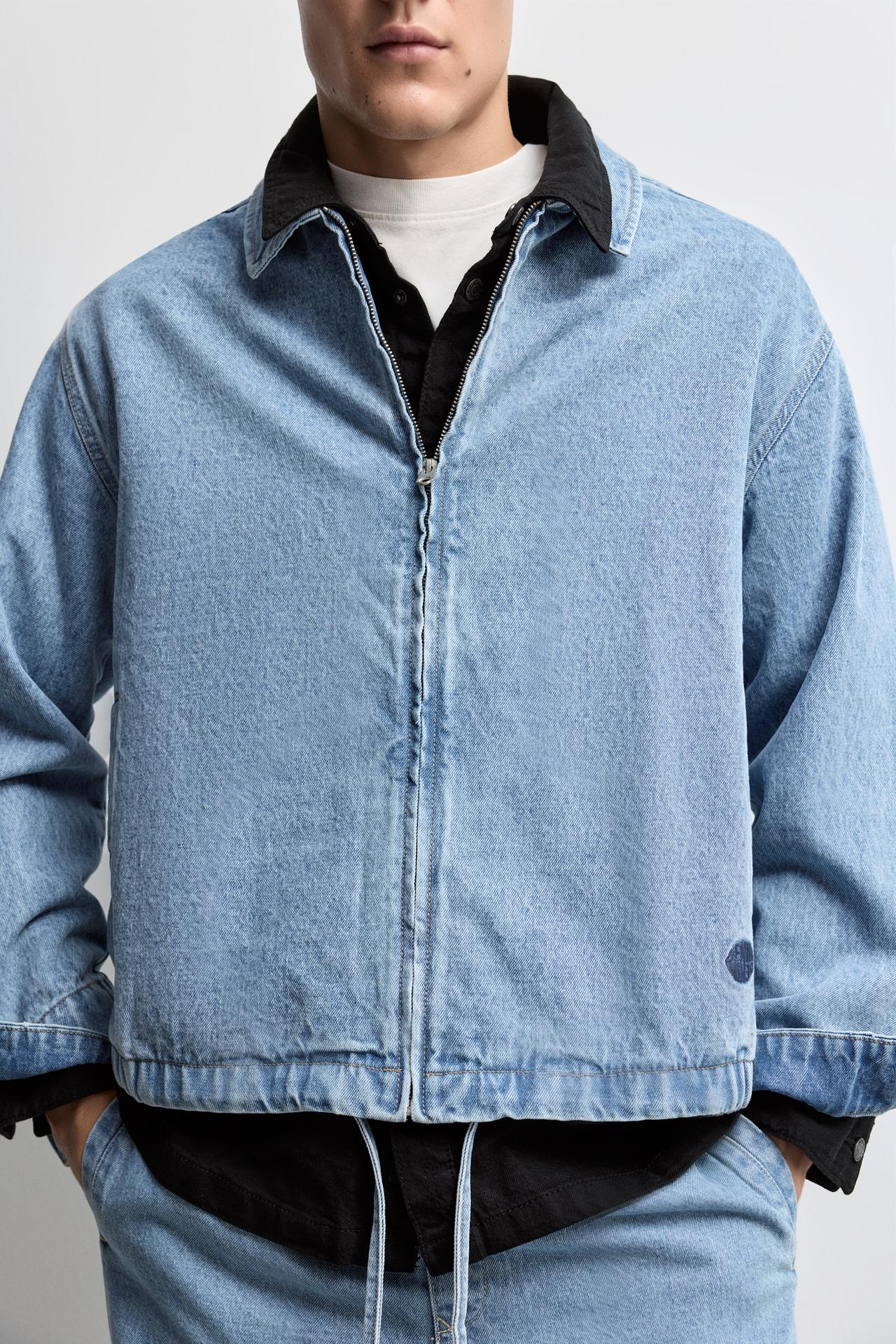 Denim jacket bomber — INDIGO