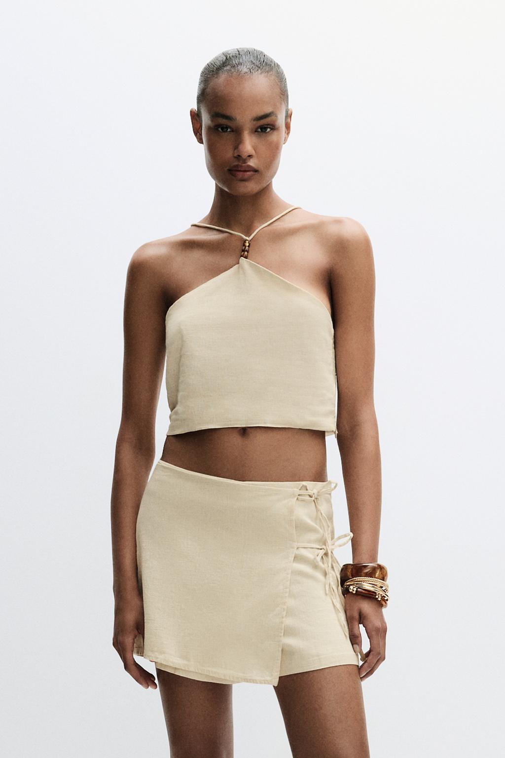 Beaded halter top