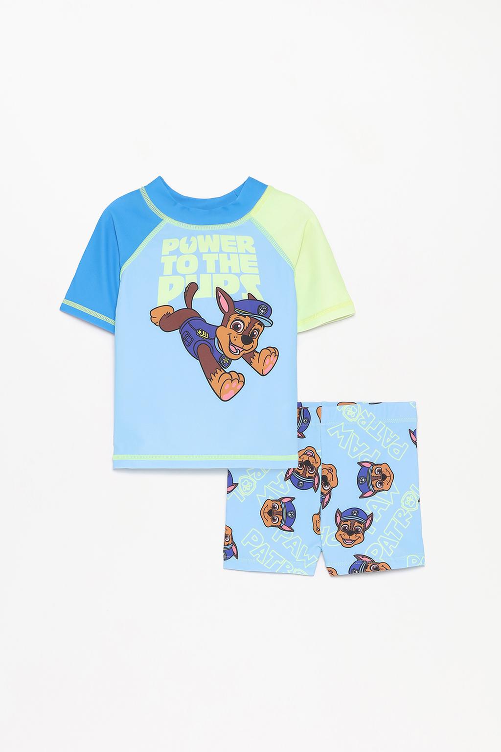Set Patrulla Canina ©Nickelodeon camiseta de baño y bañador