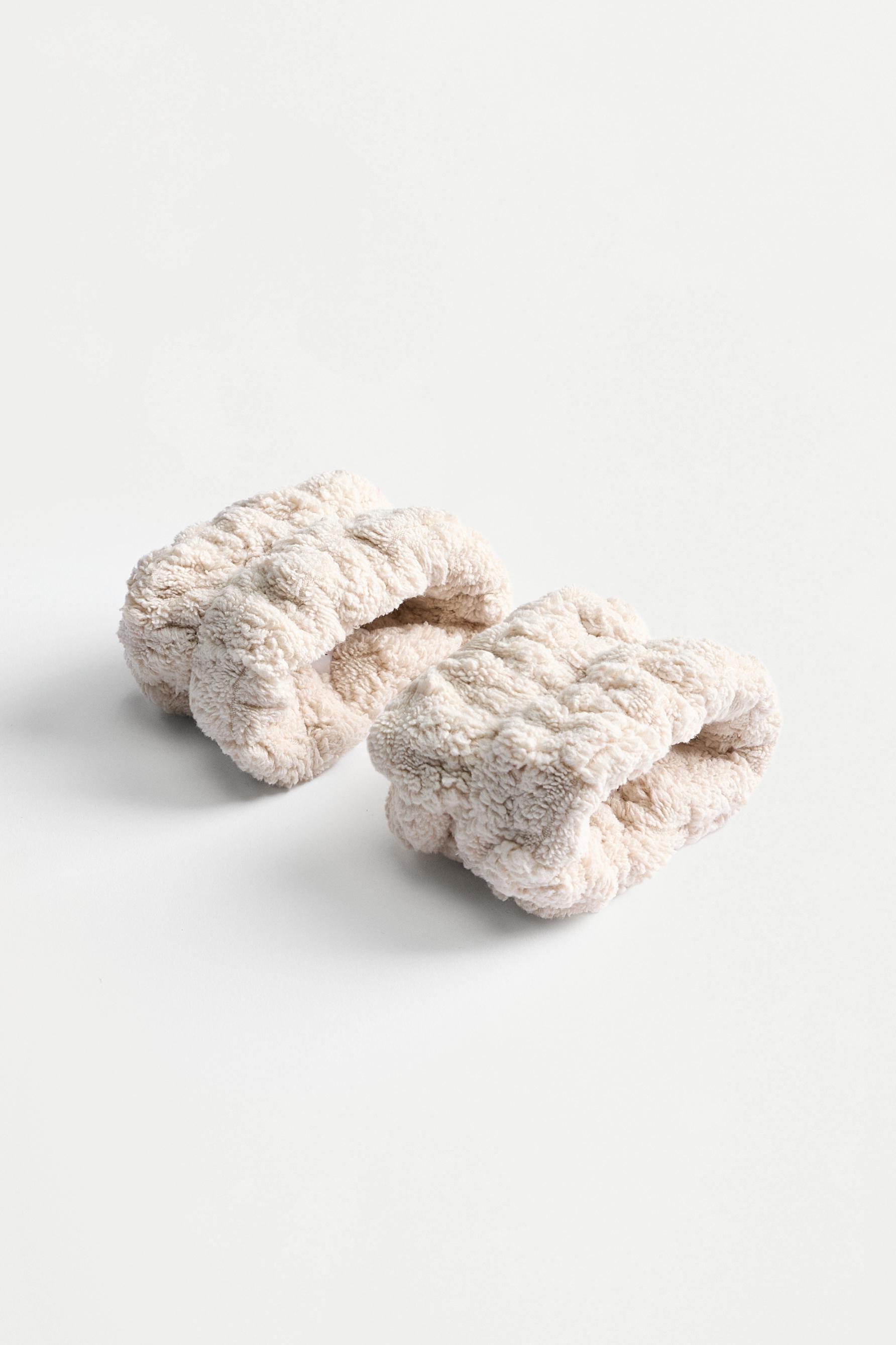 Terry Cloth Wristbands (2-Pack) — BEIGE