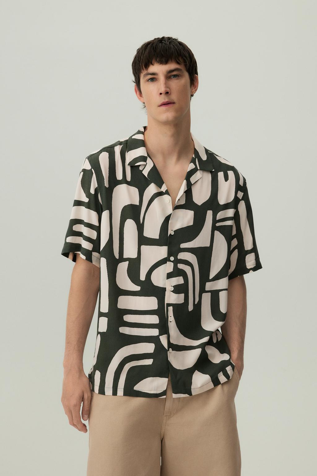 Printed resort shirt
