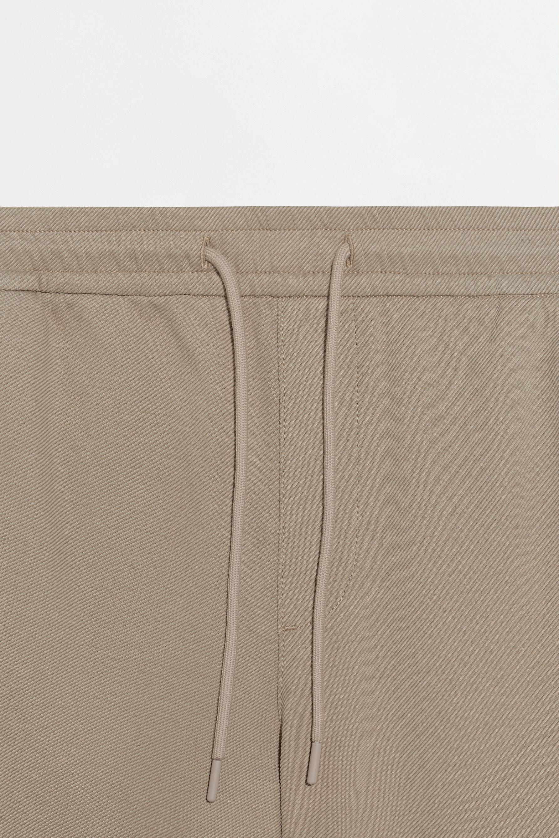 Textured joggers — ECRU