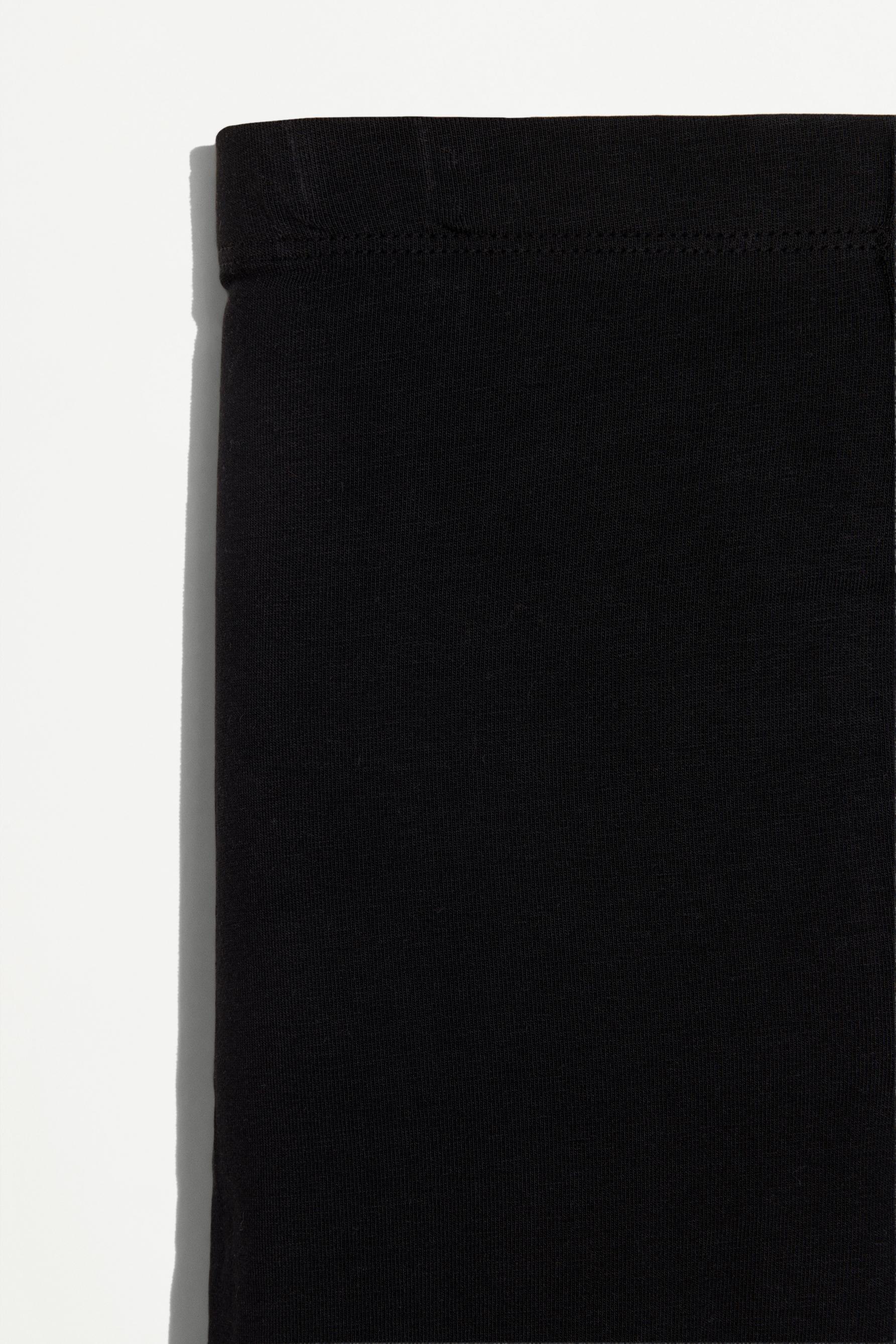 Pack of 2 plain cycling leggings — BLACK