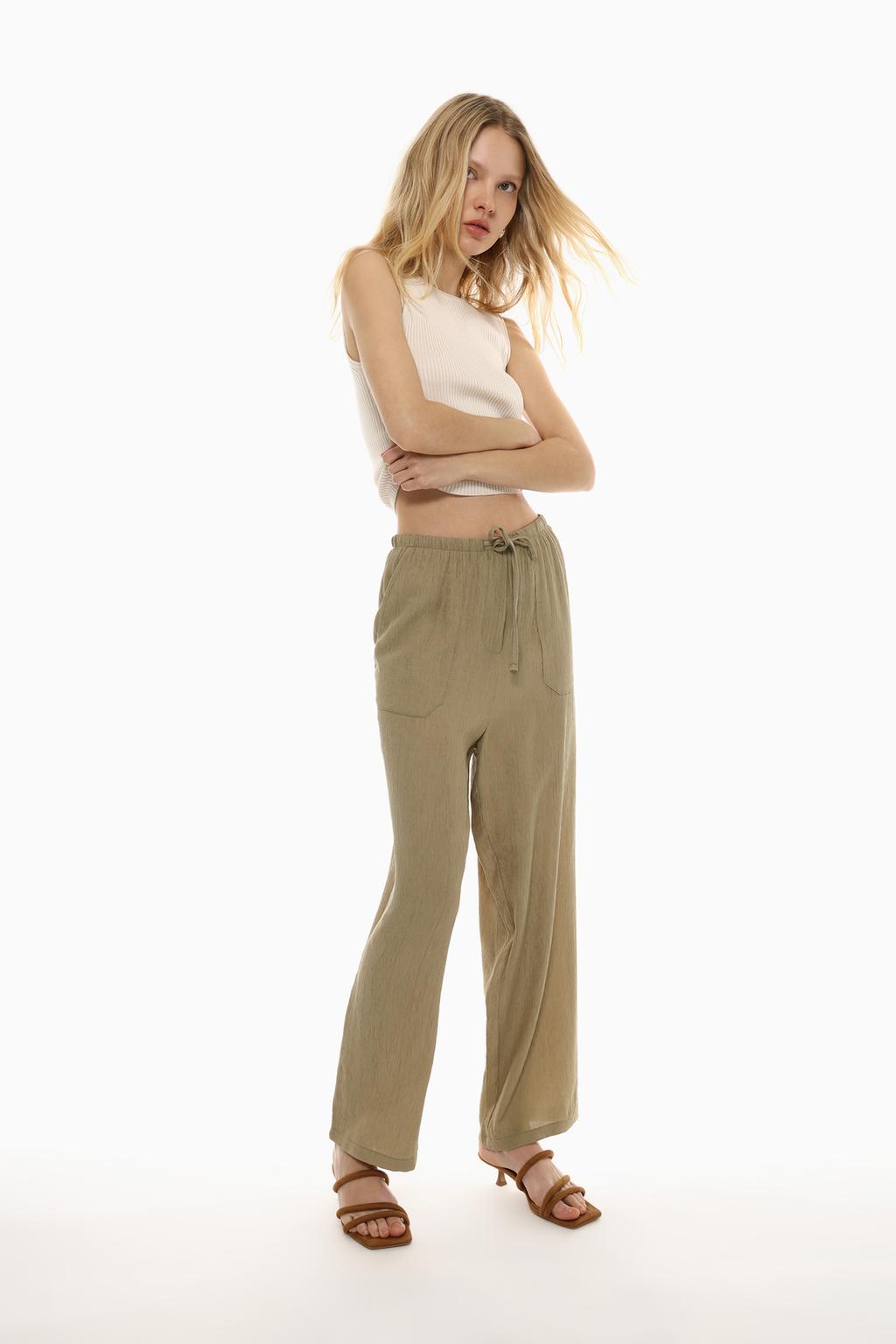 Textured trousers