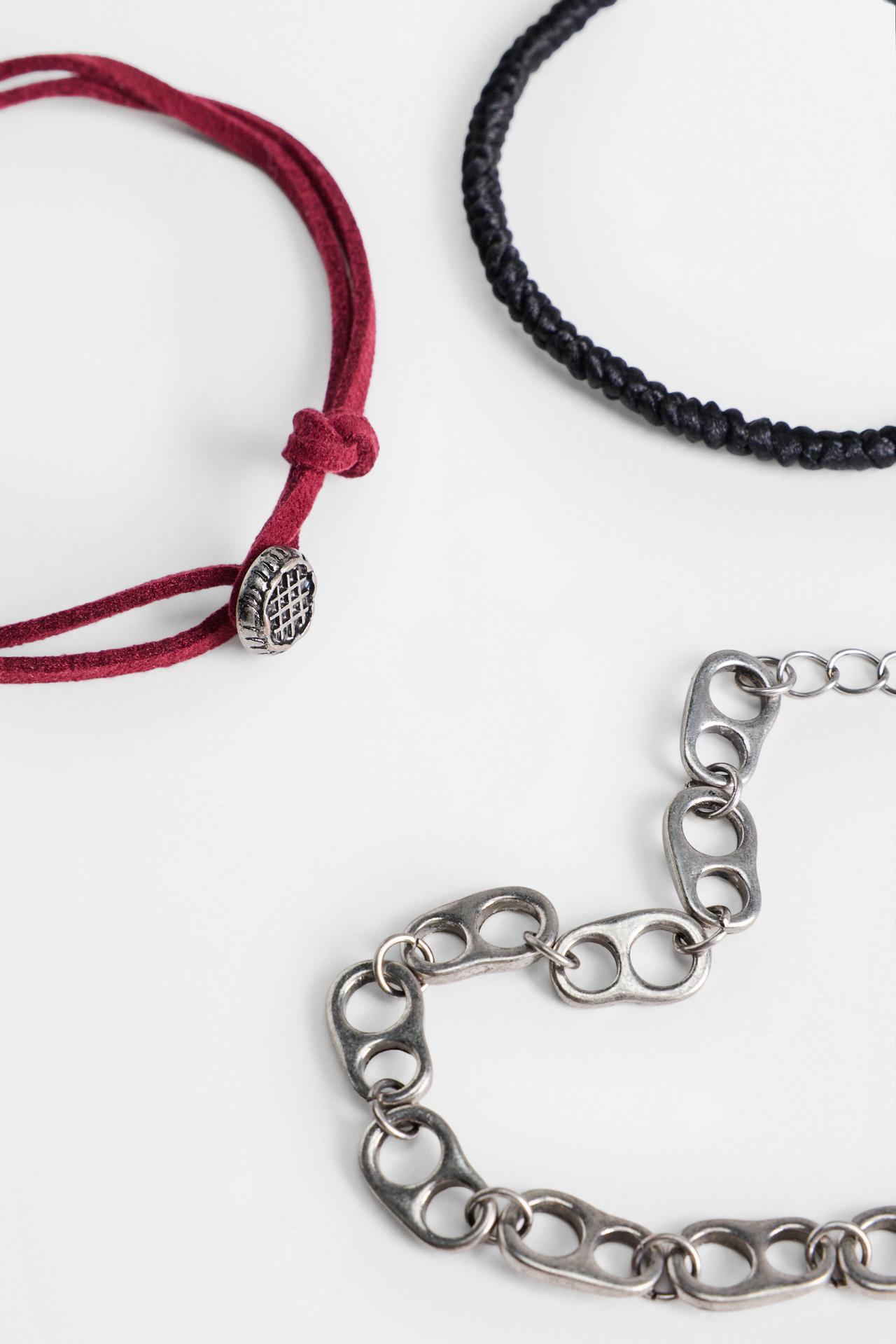 Assorted Bracelets (Pack of 3) — SILVER