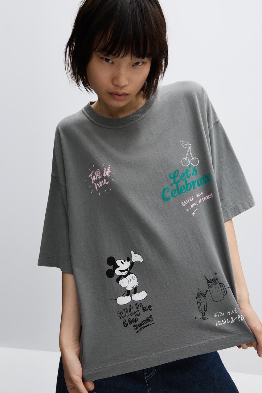 Mickey Mouse ©Disney print T-shirt NEW IN Woman Lefties Italy