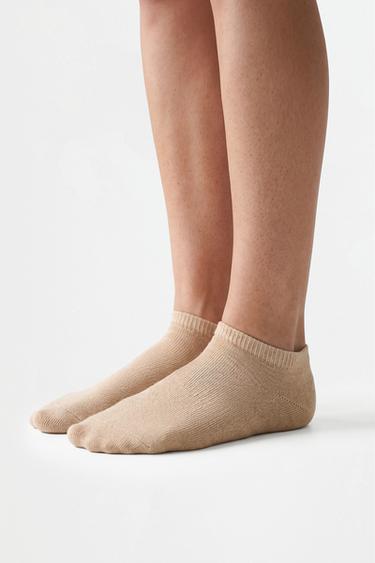 Plain ankle socks (Pack 10) — LILAC 3