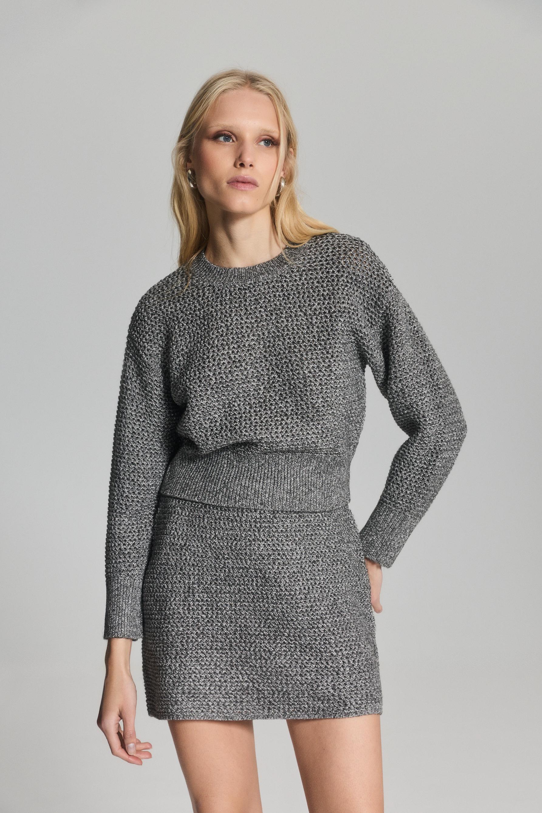 Jersey punto metalizado