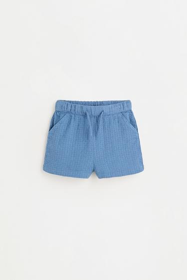 Dobby shirt and Bermuda shorts set — BLUE 2