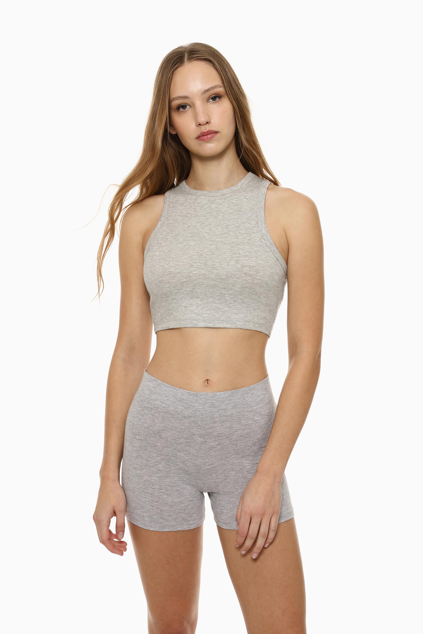 T-shirt cropped canelada