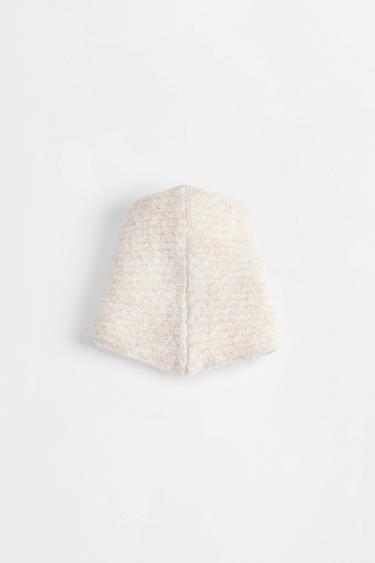 Ribbed knit snood — BEIGE 2