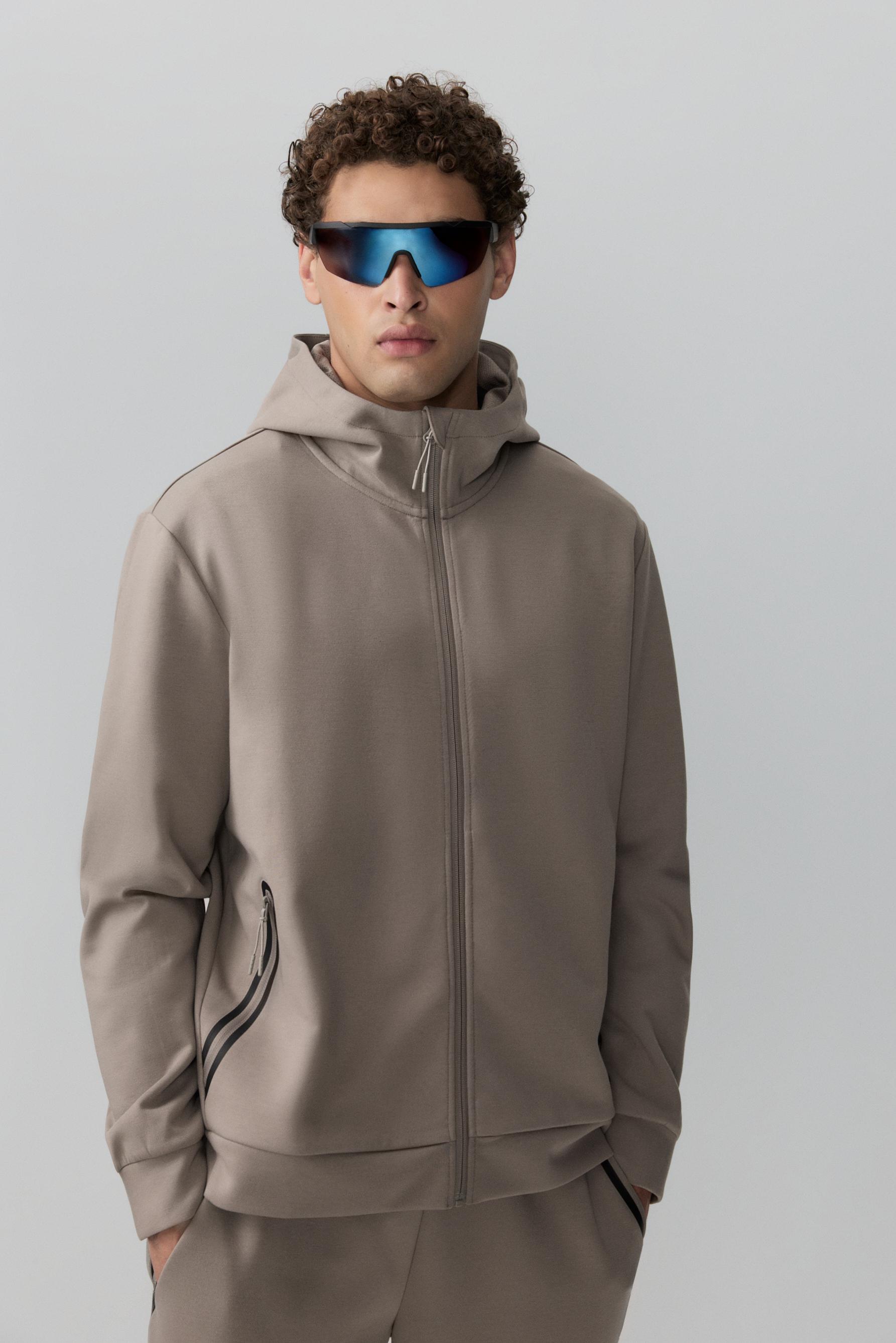 Sudadera cremallera interlock