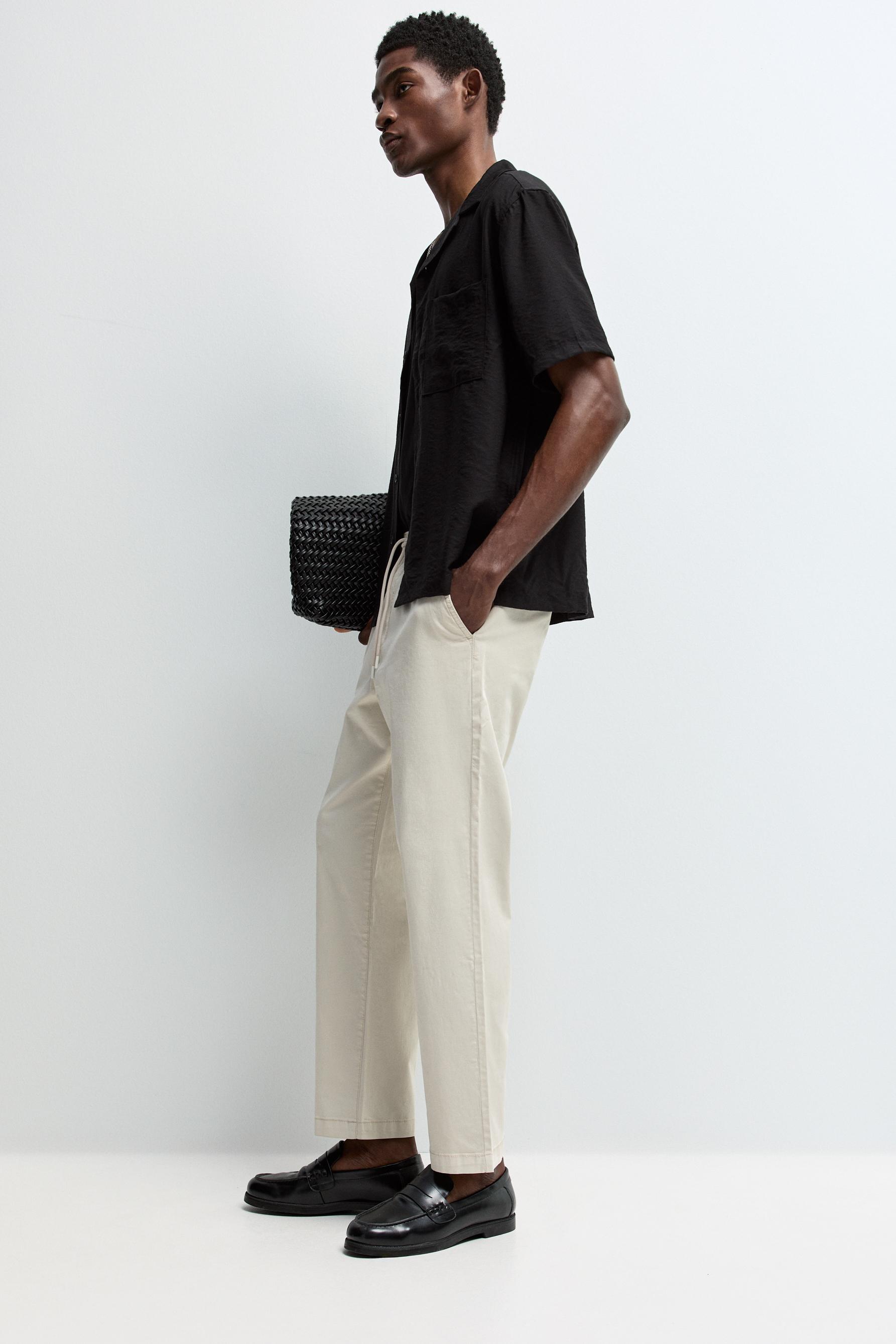 Slim fit jogger trousers — ECRU