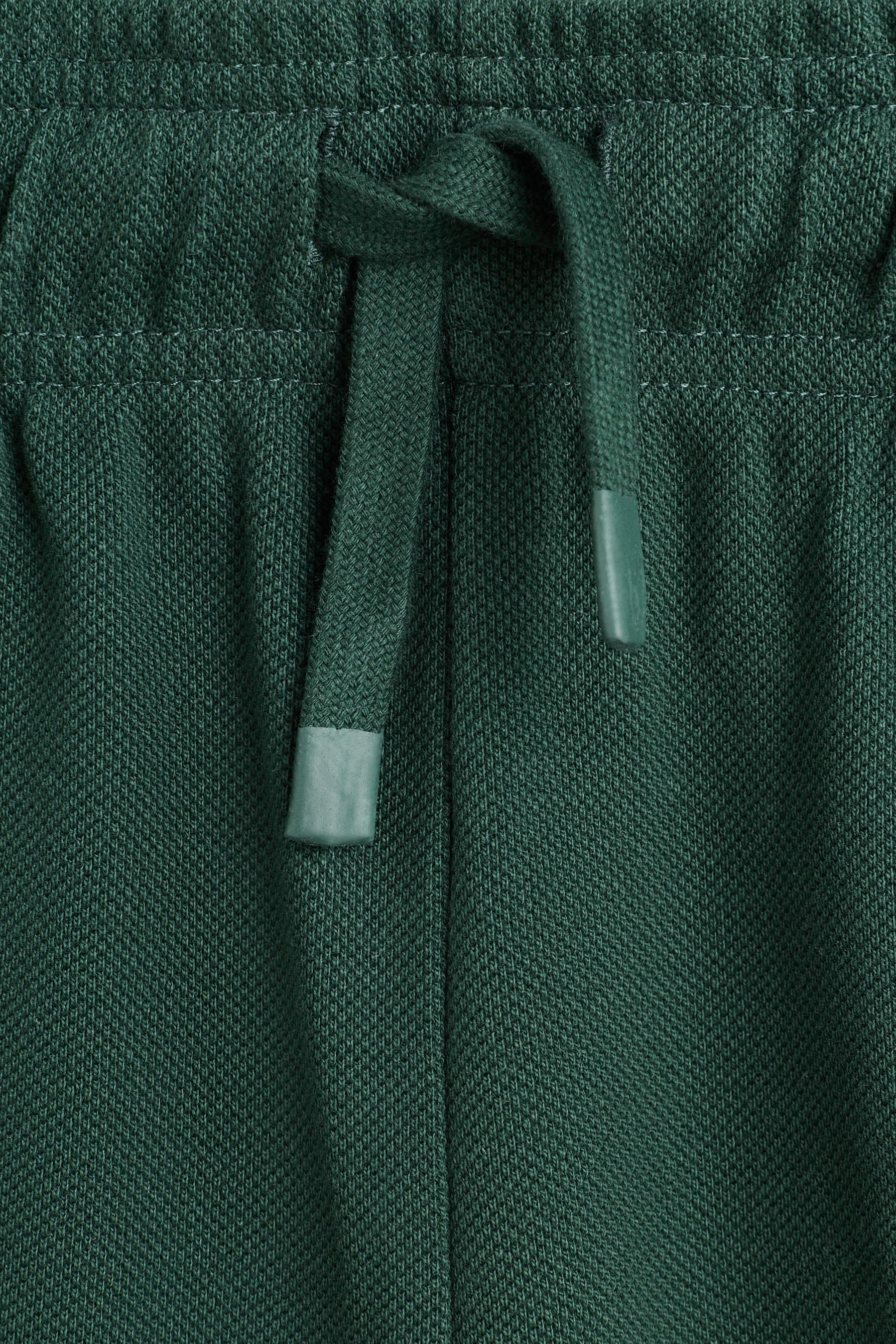 Piqué T-shirt and Bermuda shorts co-ord — DARK GREEN