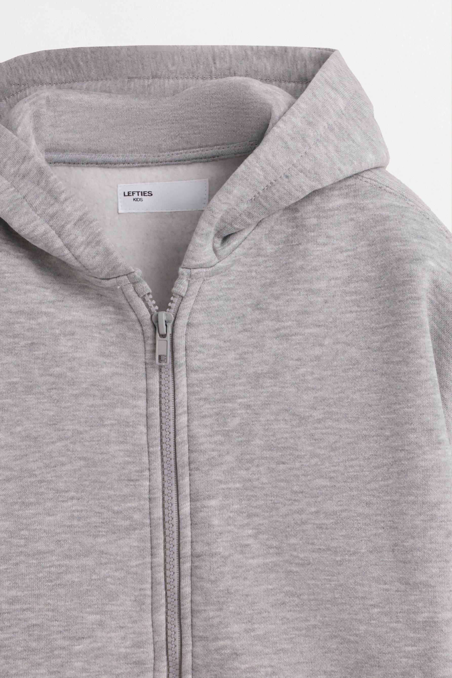 Zip-up hoodie — GREY MARL